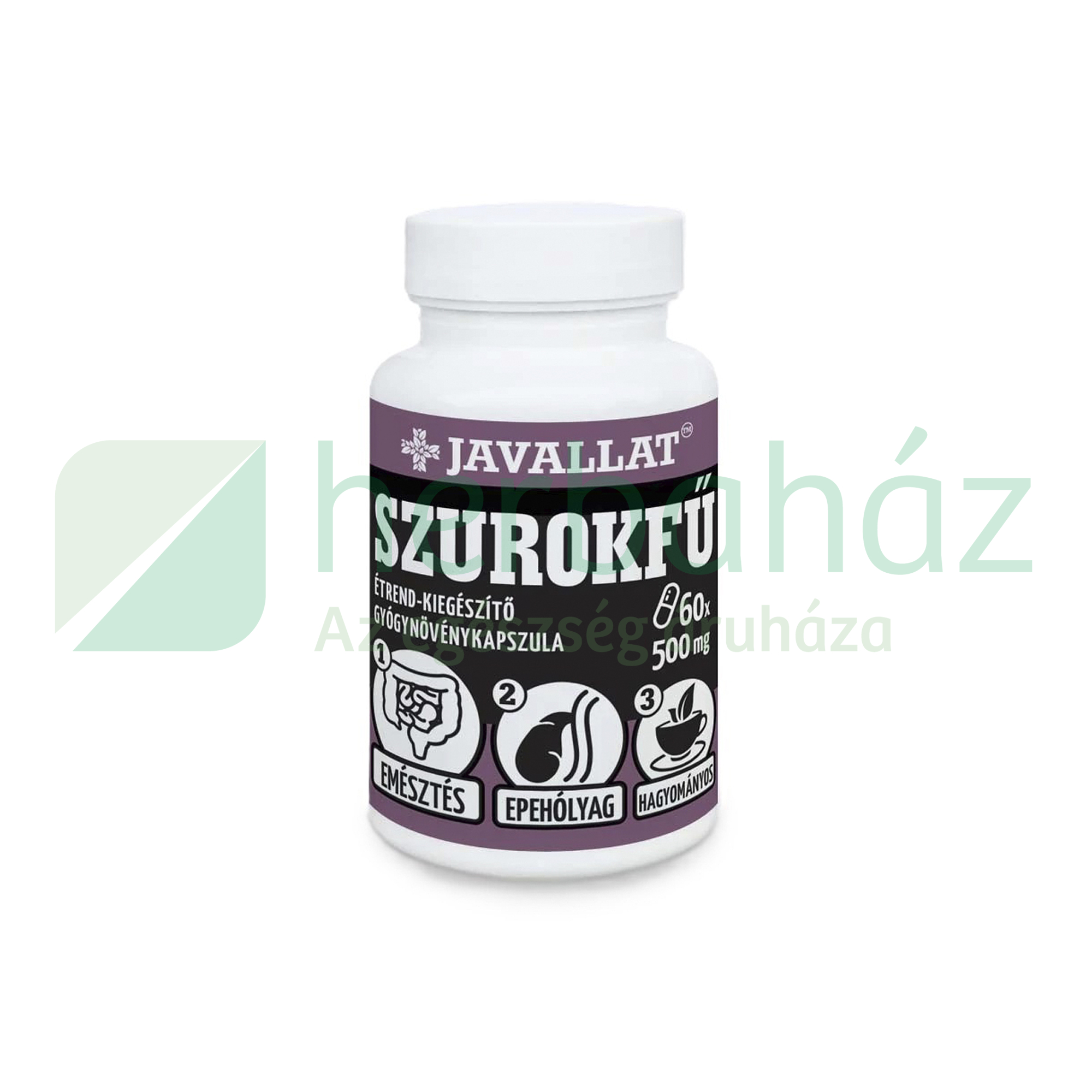 JAVALLAT SZUROKFŰ ÉTREND-KIEGÉSZÍTŐ GYÓGYNÖVÉNYKAPSZULA 60DB