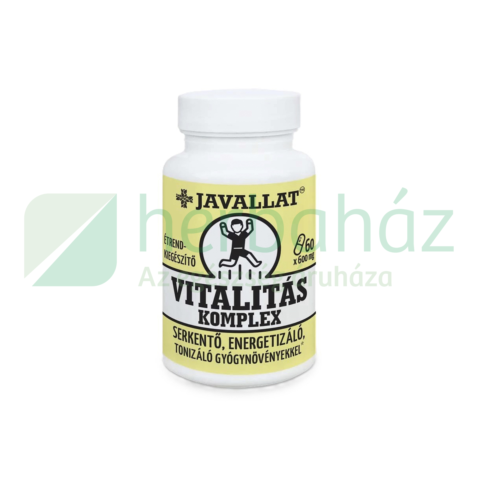 JAVALLAT VITALITÁS KOMPLEX ÉTREND-KIEGÉSZÍTŐ GYÓGYNÖVÉNYEKKEL KAPSZULA 60DB