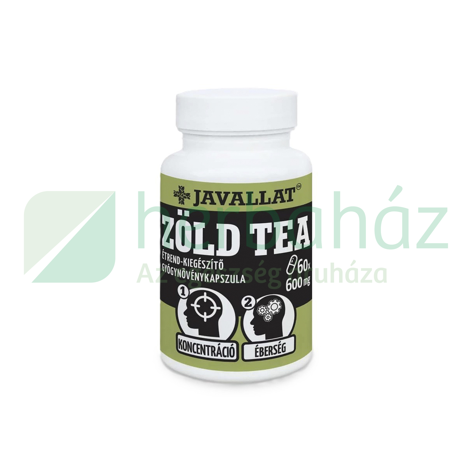 JAVALLAT ZÖLD TEA ÉTREND-KIEGÉSZÍTŐ GYÓGYNÖVÉNYKAPSZULA 60DB