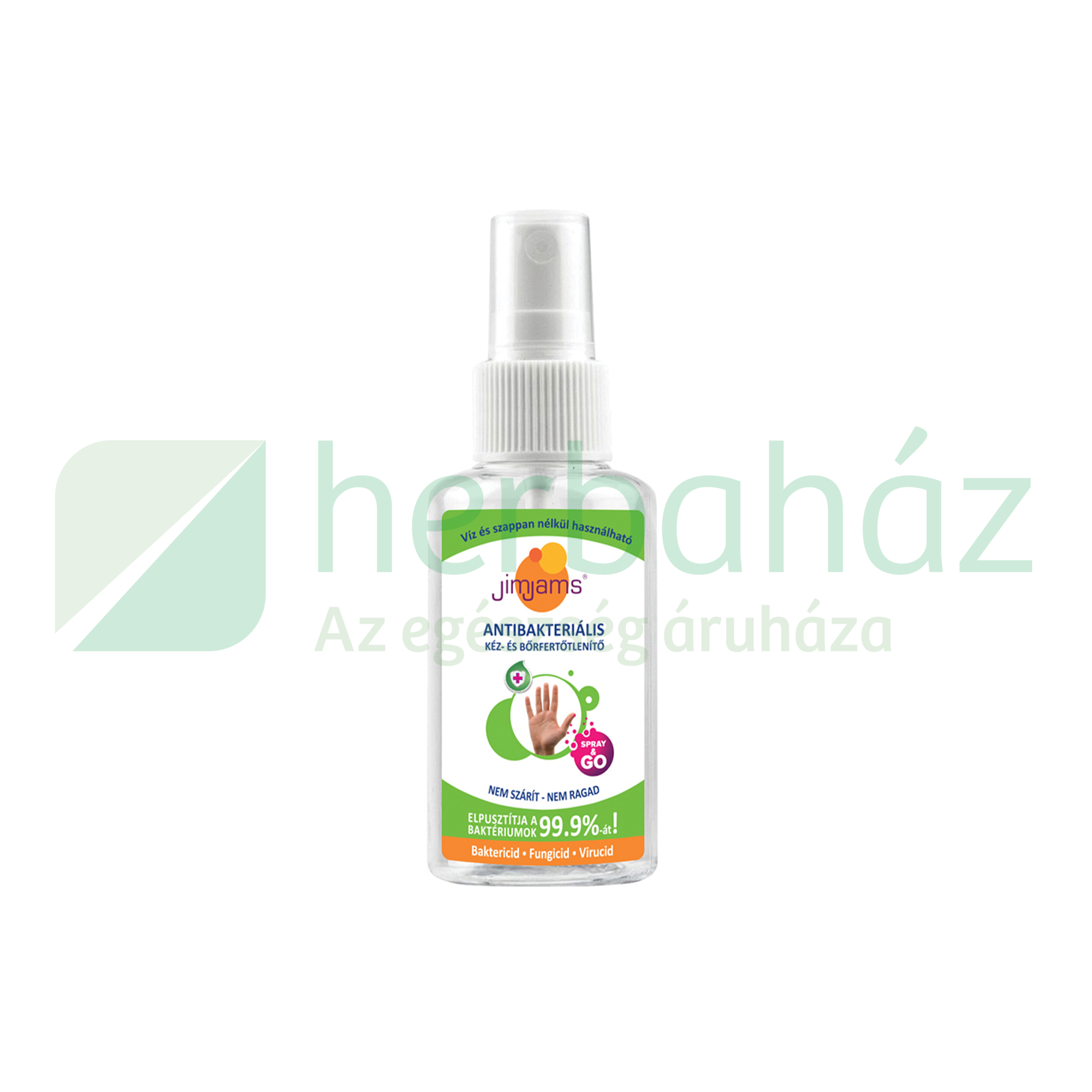 JIMJAMS ANTIBAKTERIÁLIS KÉZ ÉS BŐRFERTŐTLENÍTŐ SPRAY 50ML