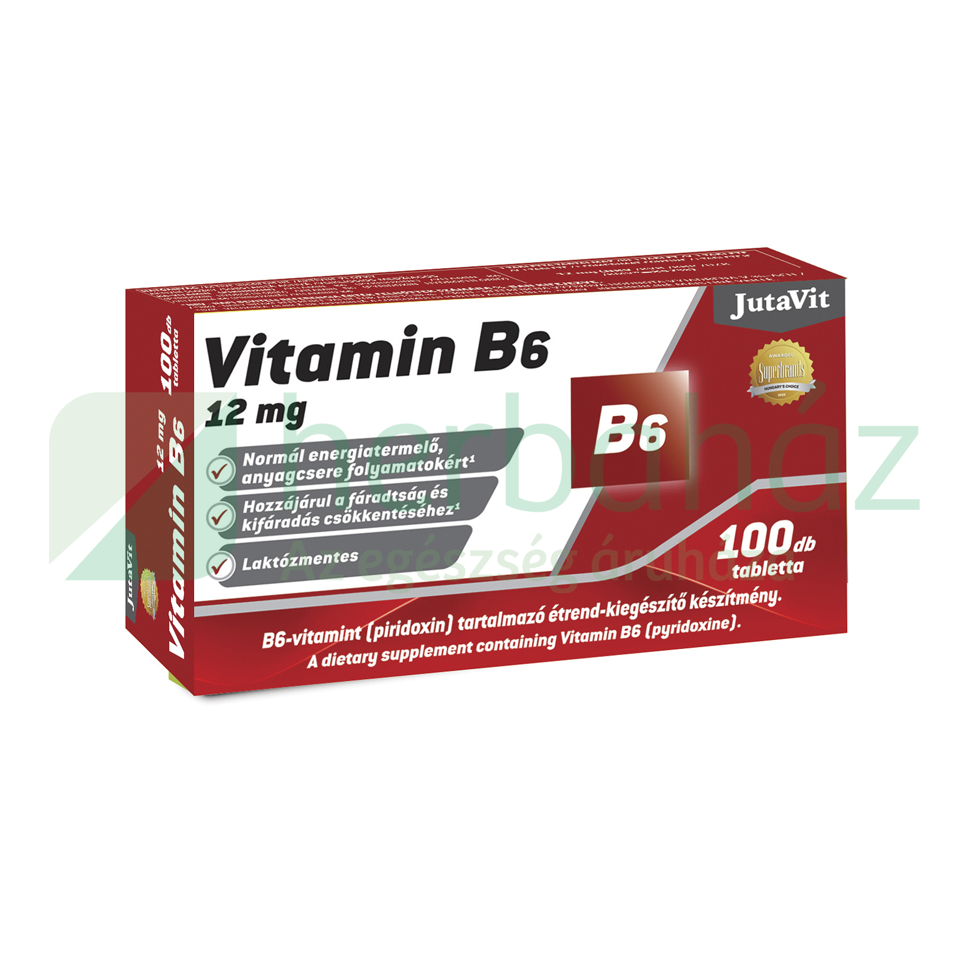 JUTAVIT B6-VITAMIN 12MG 100DB