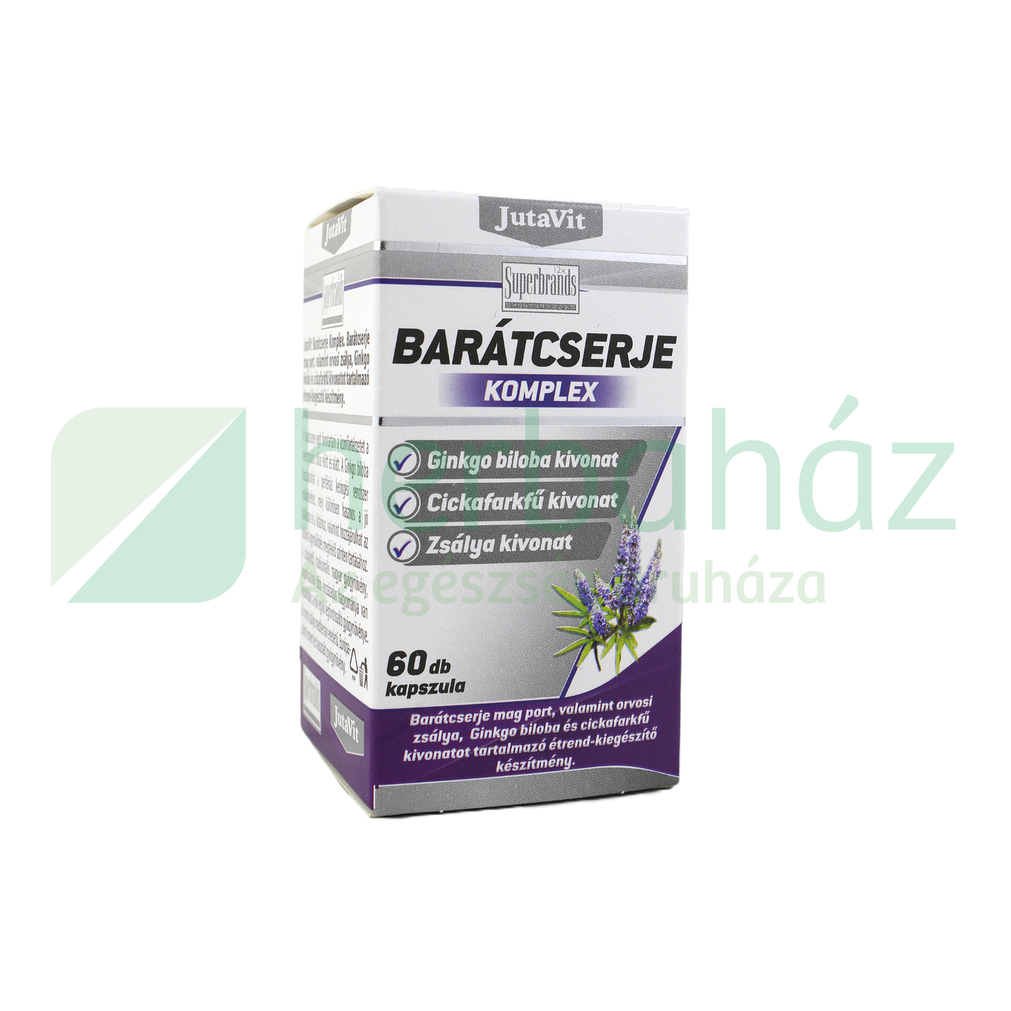 JUTAVIT BARÁTCSERJE KOMPLEX KAPSZULA 60DB