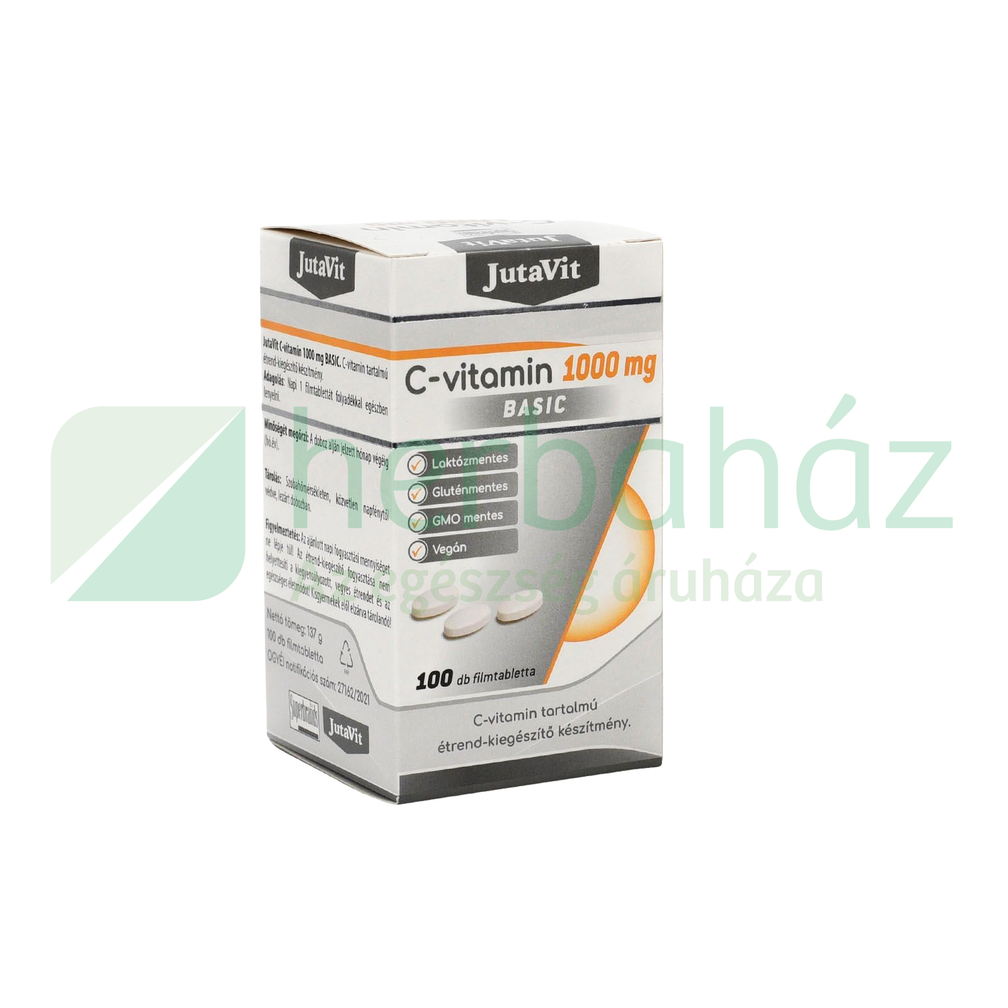 JUTAVIT C-VITAMIN 1000MG BASIC FILMTABLETTA 100DB