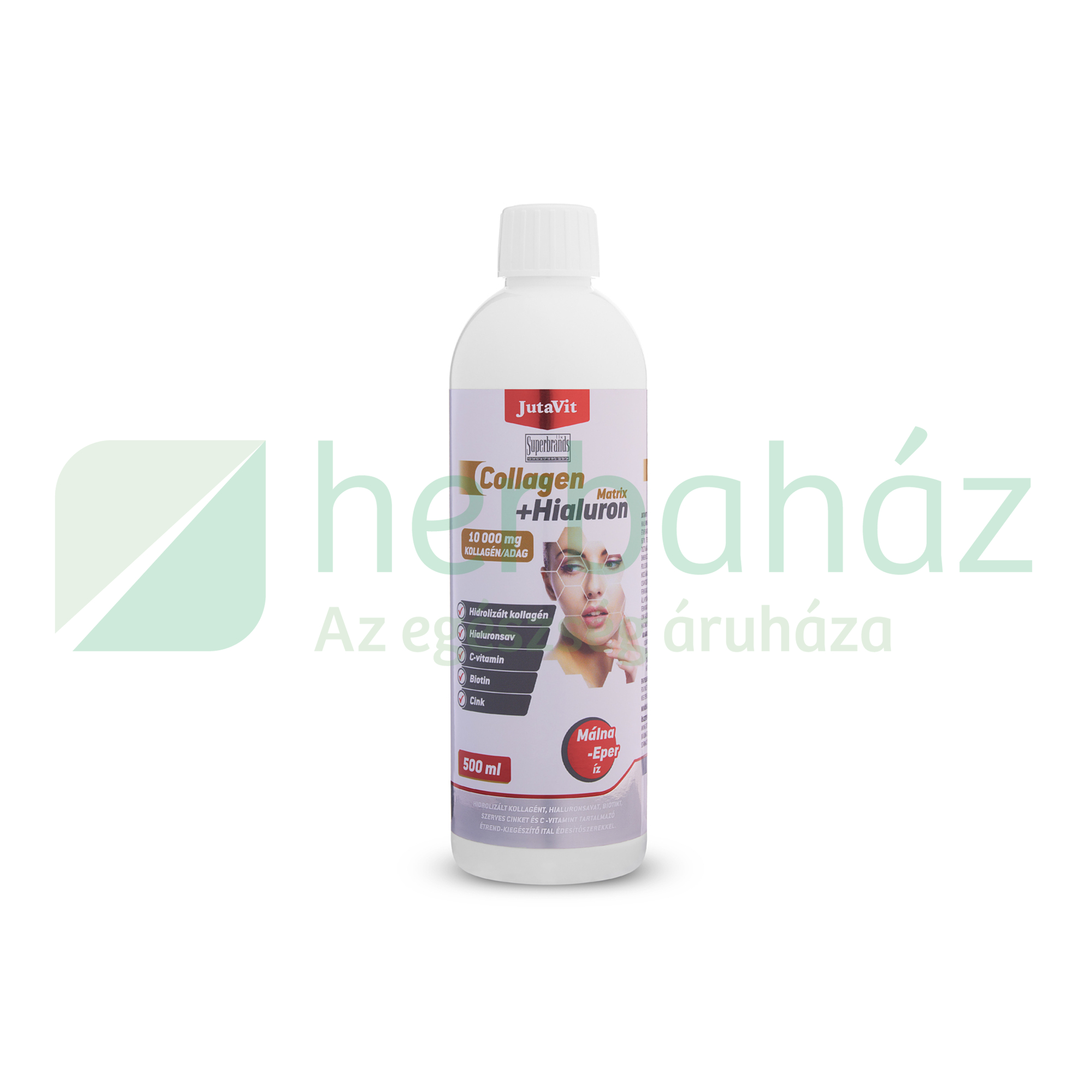JUTAVIT COLLAGEN+HIALURON MATRIX EPER-MÁLNA ÉTREND-KIEGÉSZÍTŐ ITAL 500ML