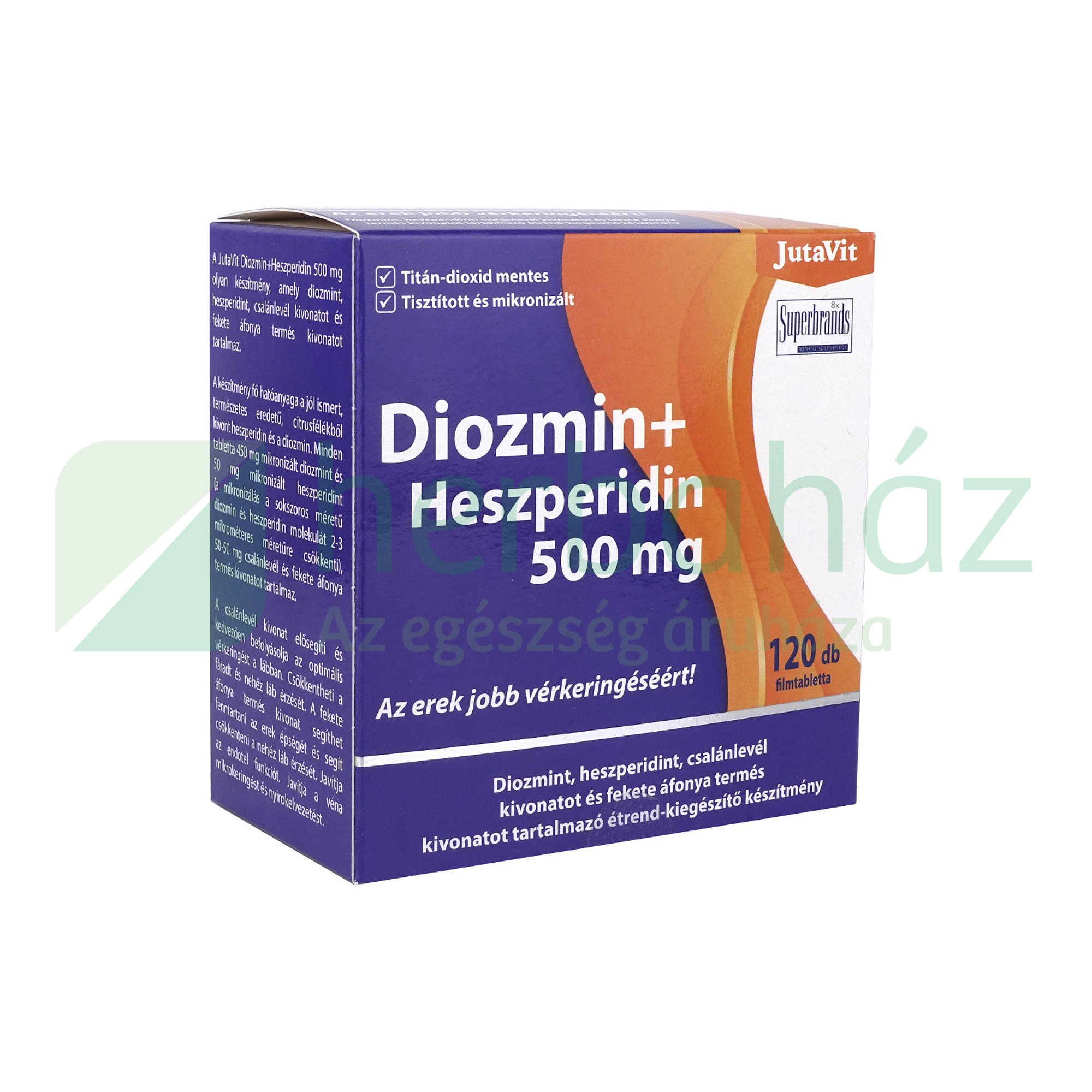 JUTAVIT DIOZMIN+HESZPERIDIN FILMTABLETTA 120DB