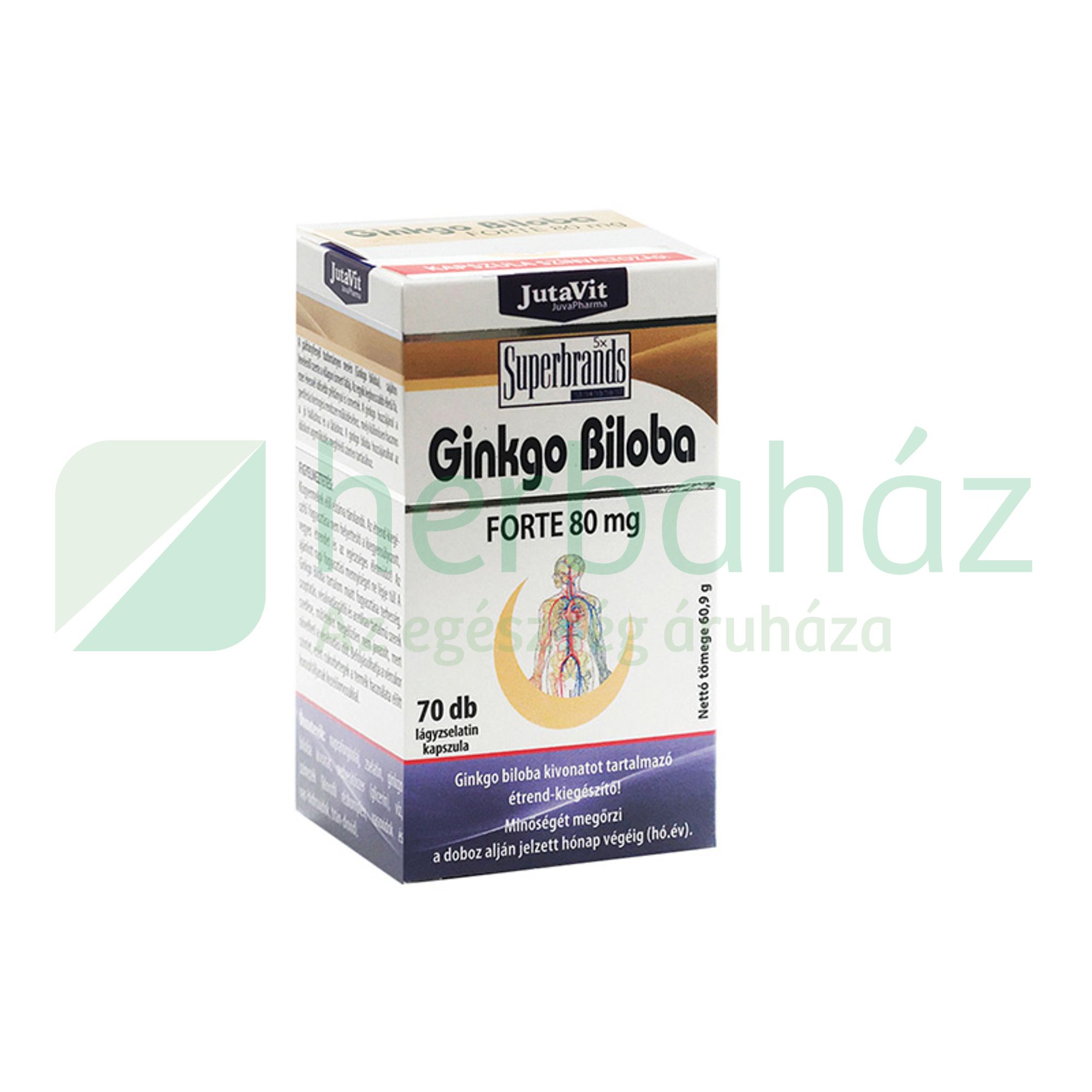 JUTAVIT GINKGO BILOBA FORTE 80MG TABLETTA 70DB