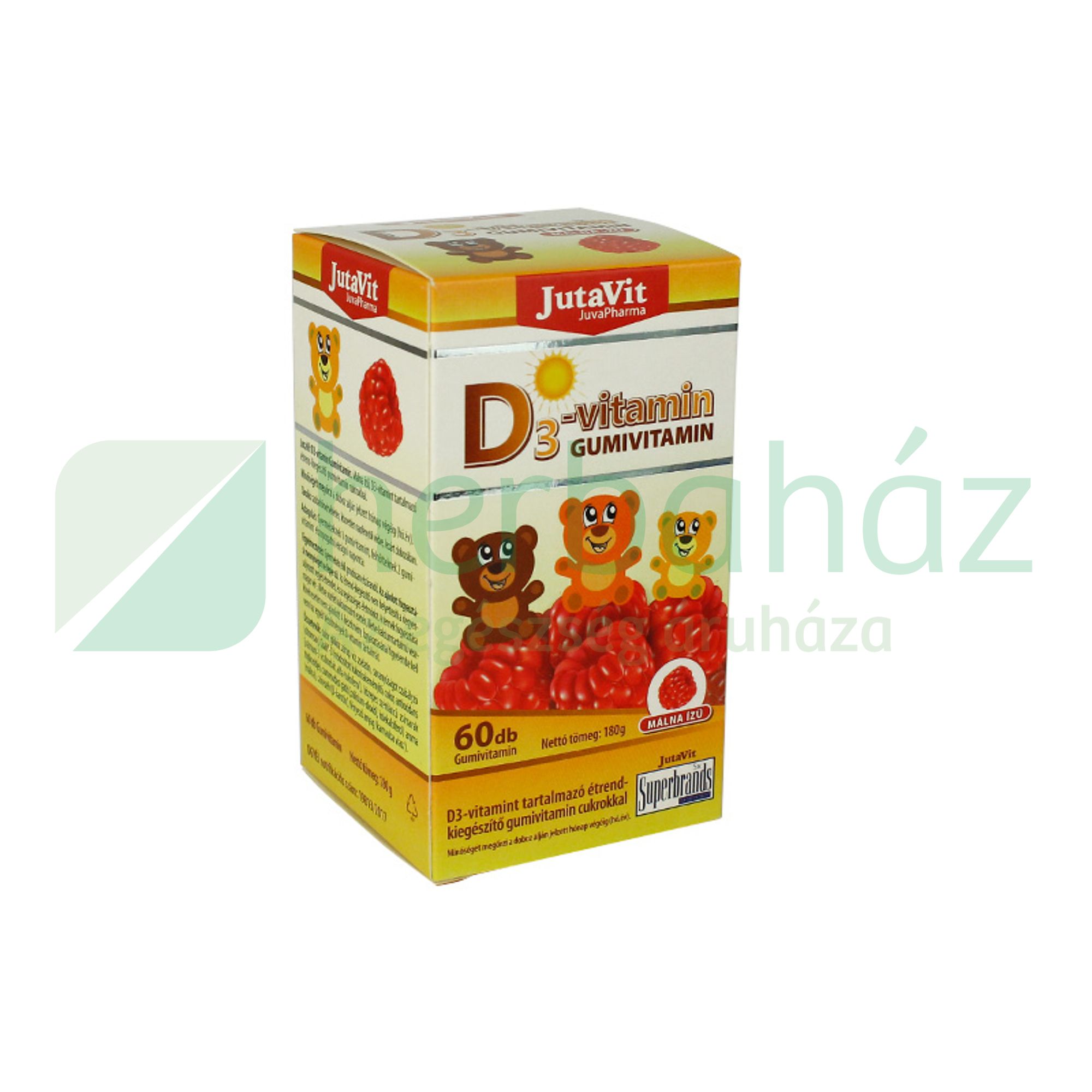 JUTAVIT GUMIVITAMIN D3-VITAMIN 60DB