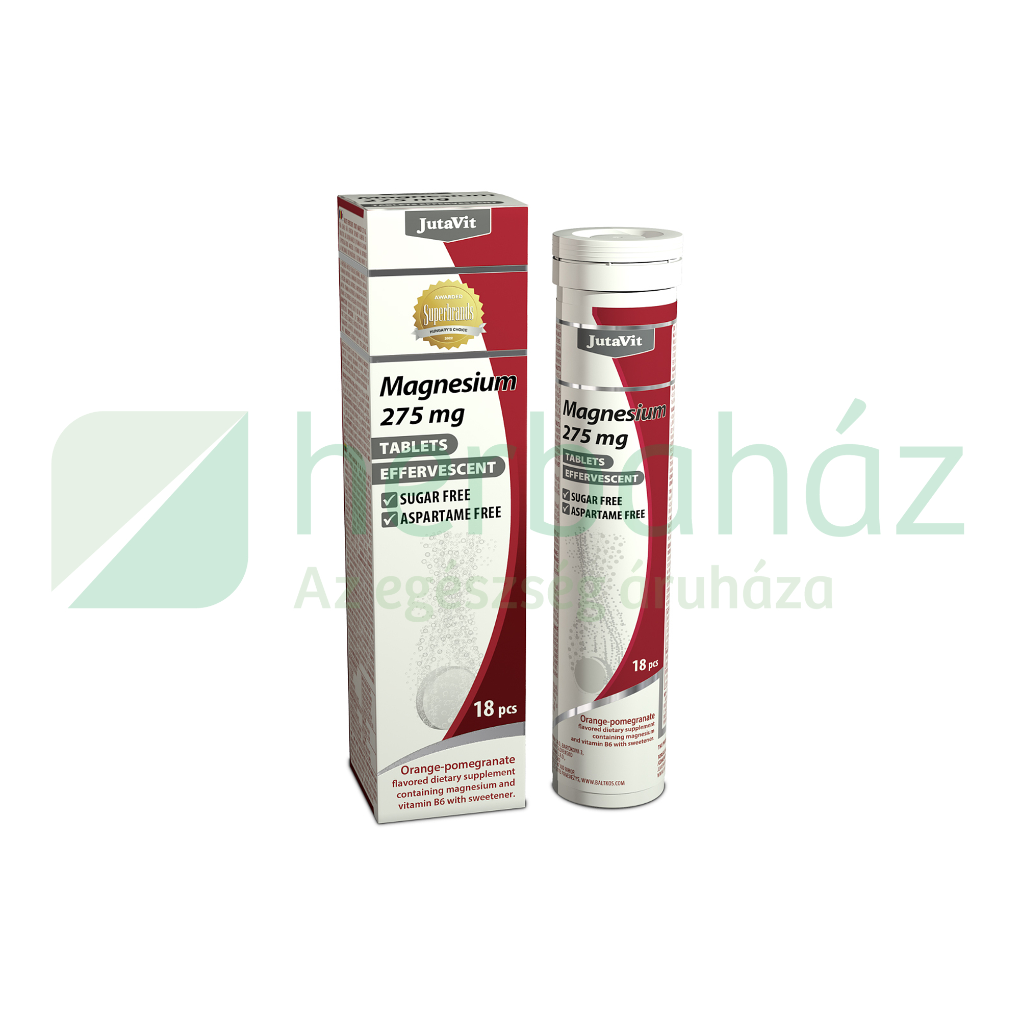 JUTAVIT MAGNÉZIUM 275MG PEZSGŐTABLETTA 18DB