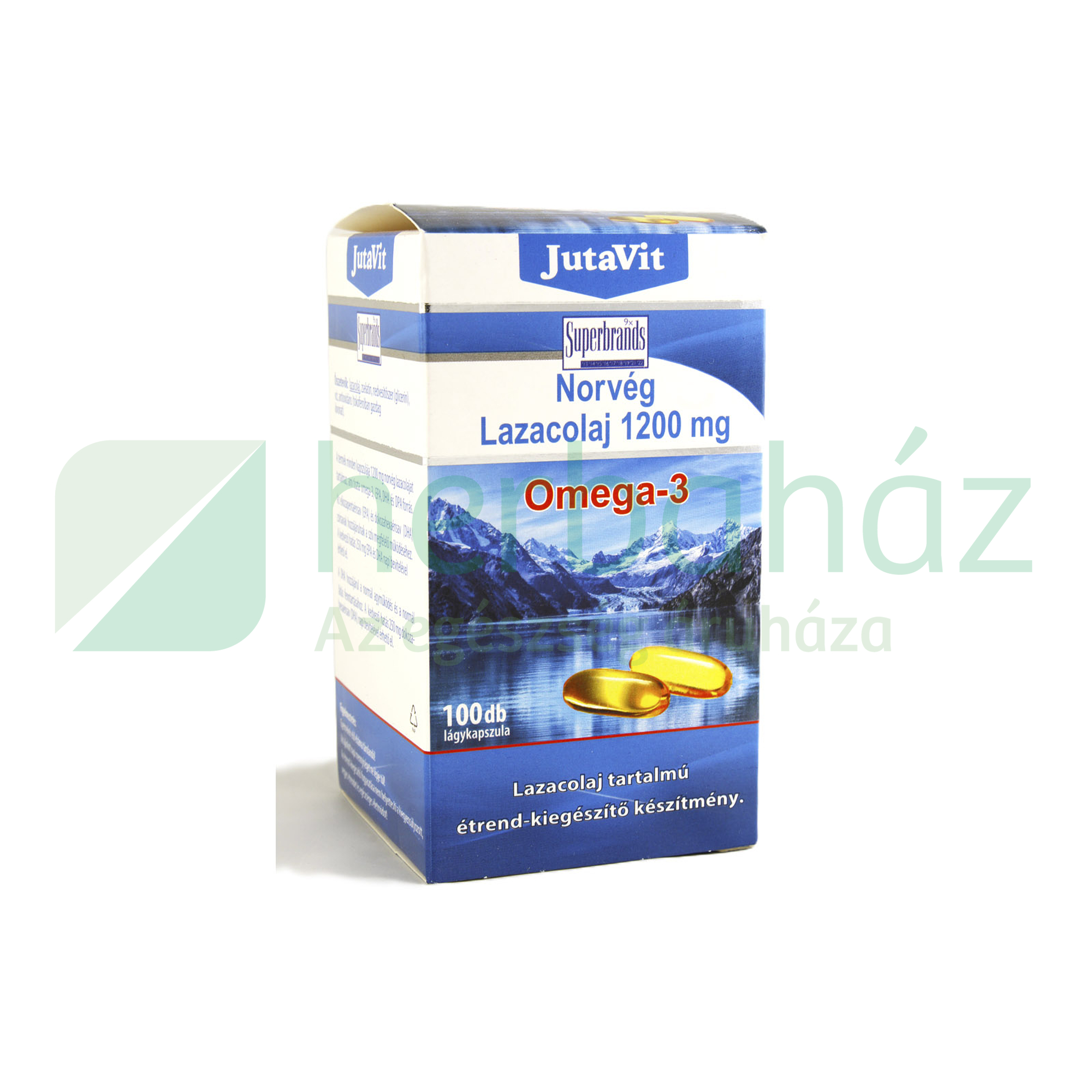 JUTAVIT NORVÉG LAZACOLAJ 1200MG OMEGA-3 100DB