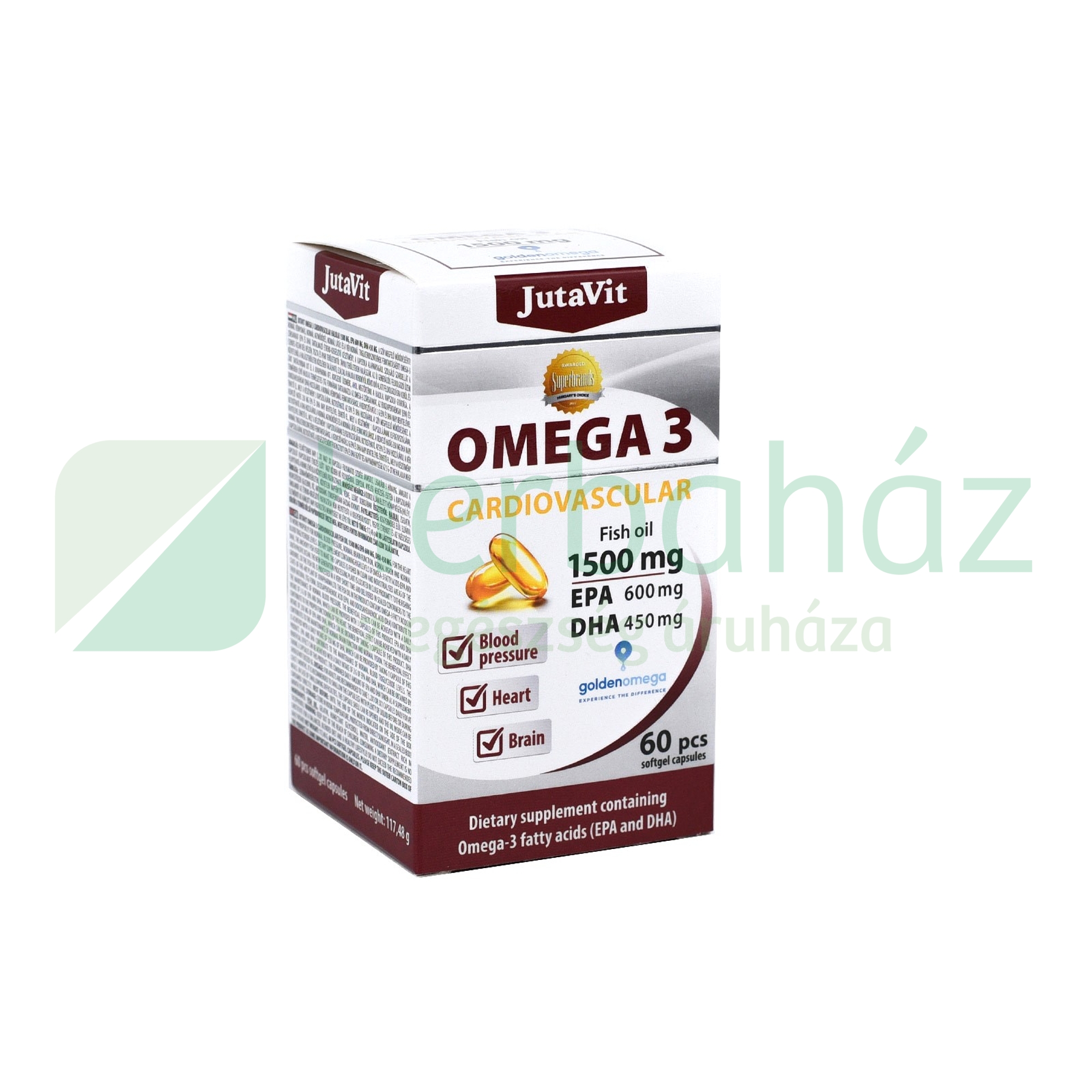 JUTAVIT OMEGA-3 CARDIOVASCULAR 1500MG 60DB