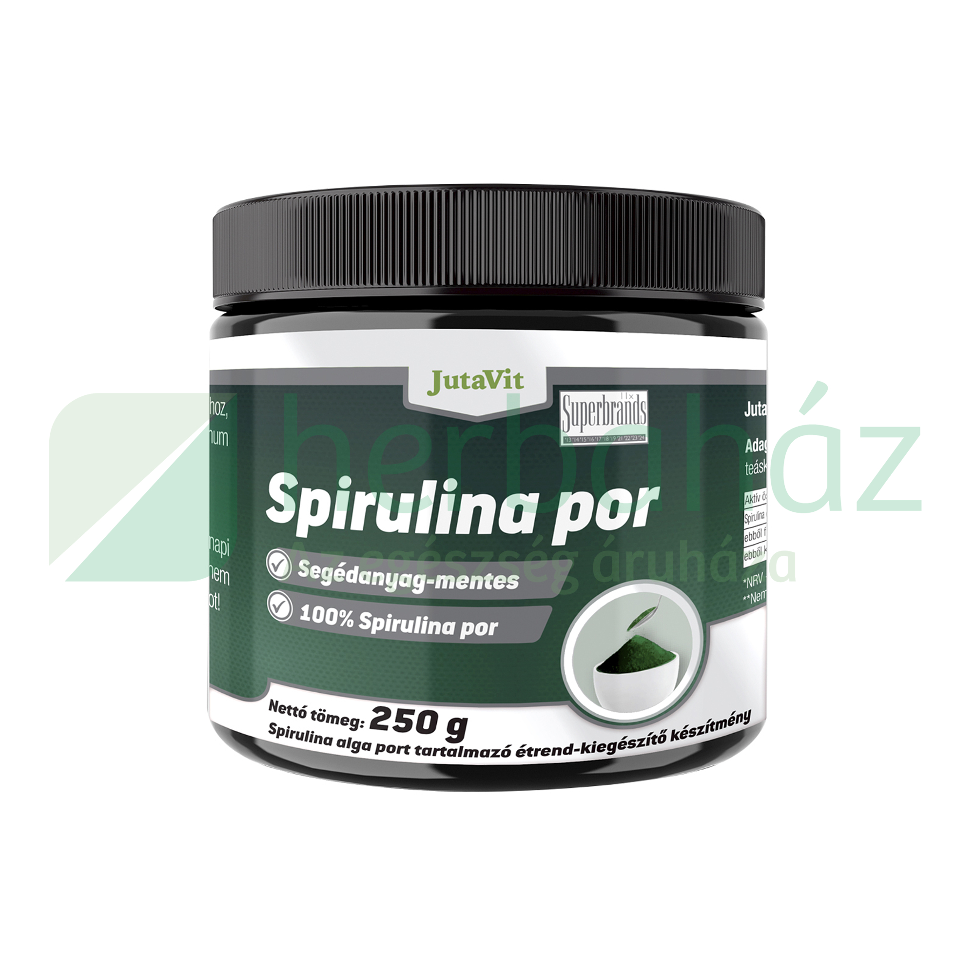 JUTAVIT SPIRULINA ÉTREND-KIEGÉSZÍTŐ POR 250G