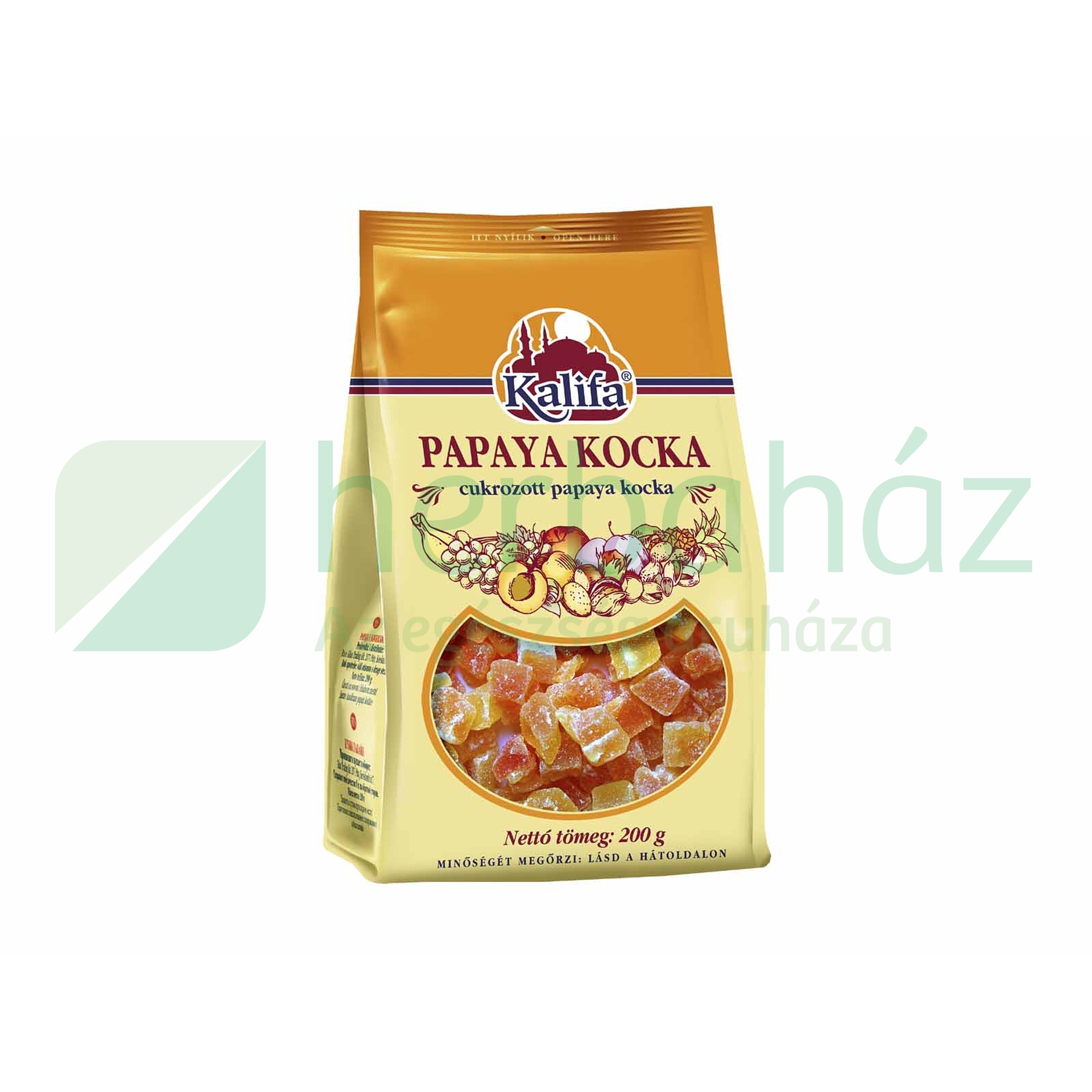 KALIFA PAPAYA KOCKA ASZALT 200G