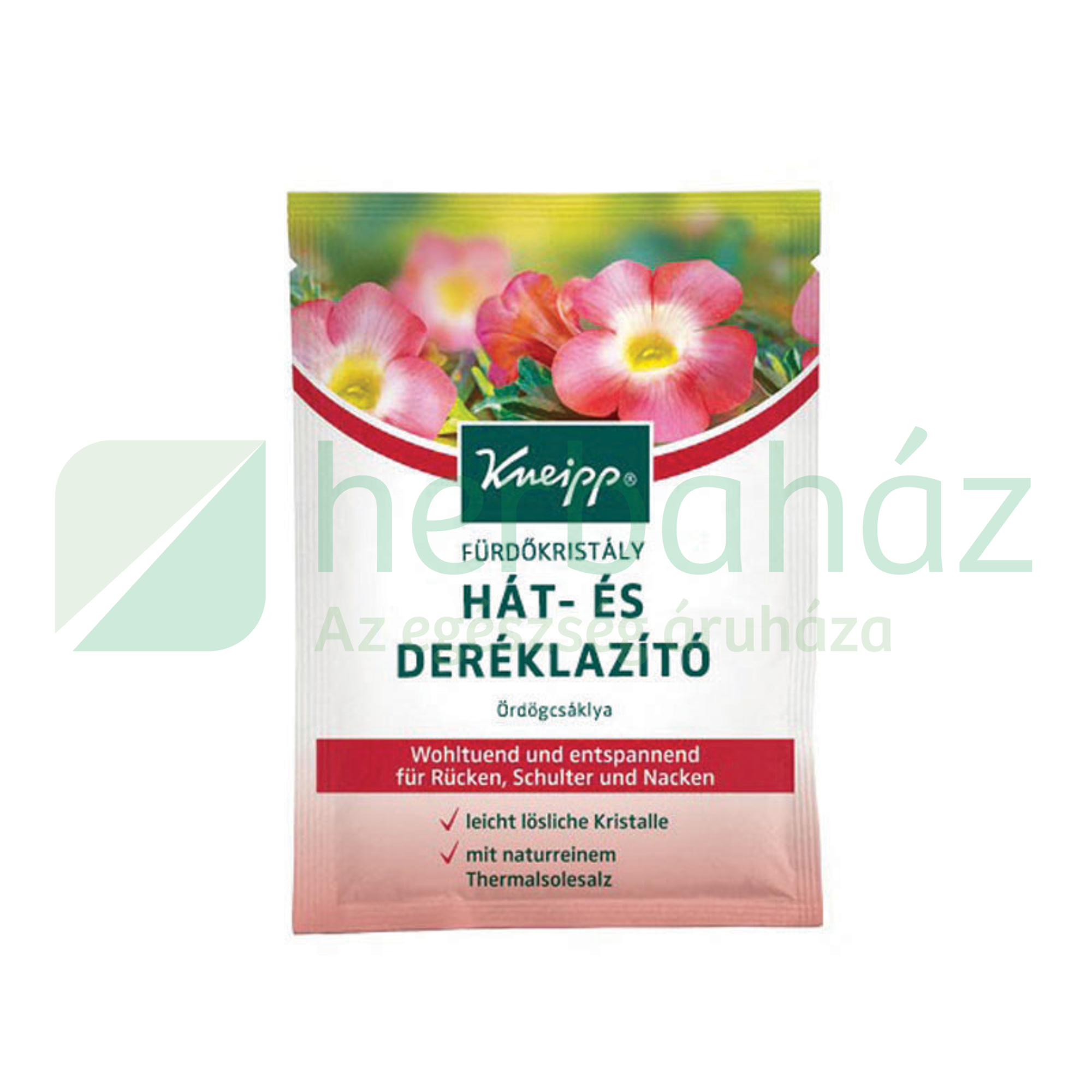 KNEIPP HÁT ÉS DERÉKLAZÍTÓ FÜRDŐKRISTÁLY ÖRDÖGCSÁKLYA 60G