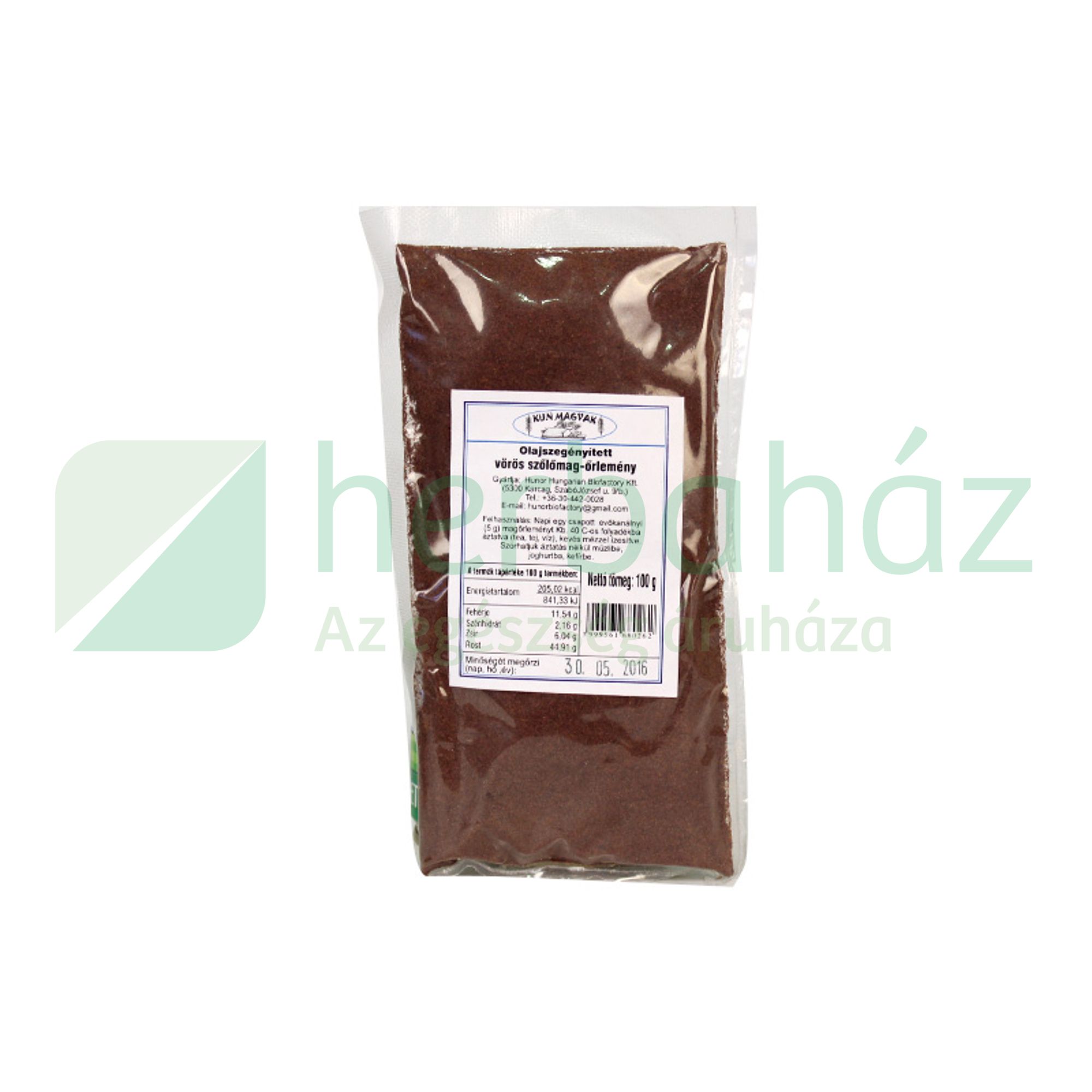 KUN MAGVAK VÖRÖS SZŐLŐMAG-ŐRLEMÉNY 100G