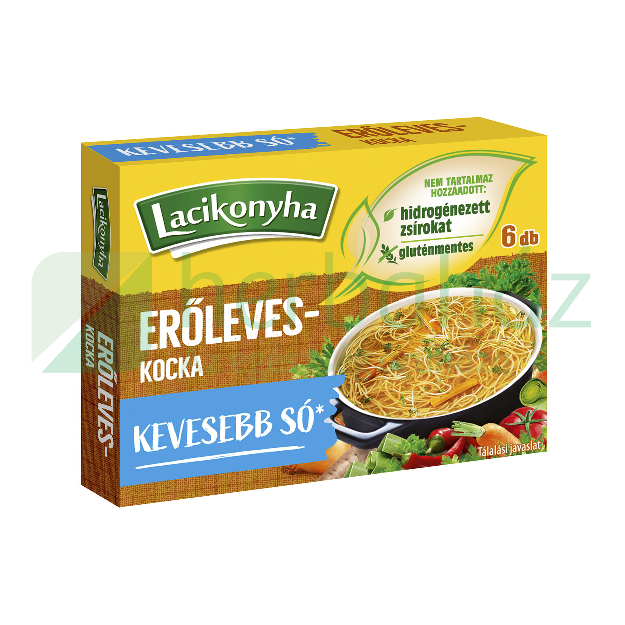 LACIKONYHA ERŐLEVESKOCKA KEVESEBB SÓVAL 60G