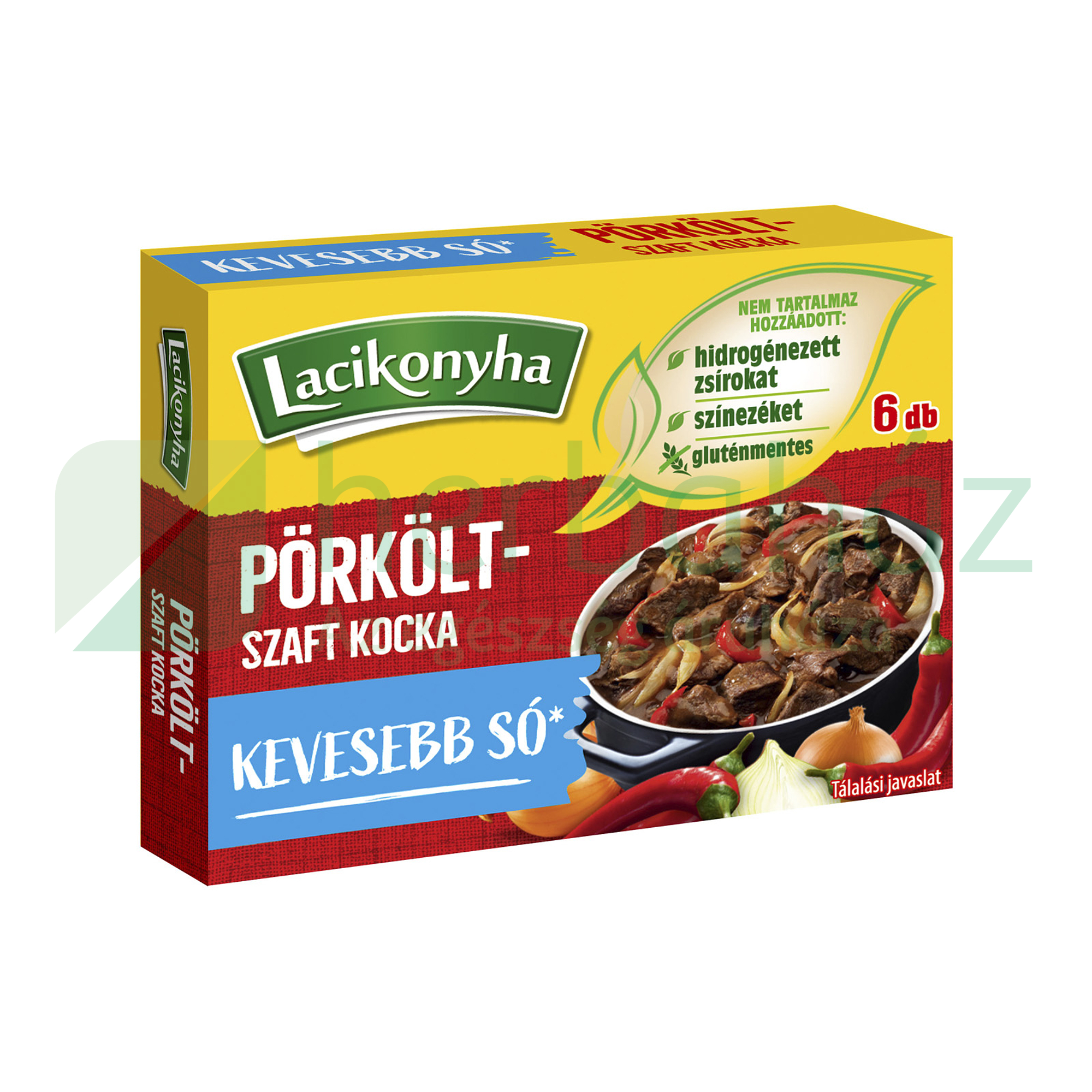 LACIKONYHA PÖRKÖLTSZAFT KOCKA KEVESEBB SÓVAL 60G