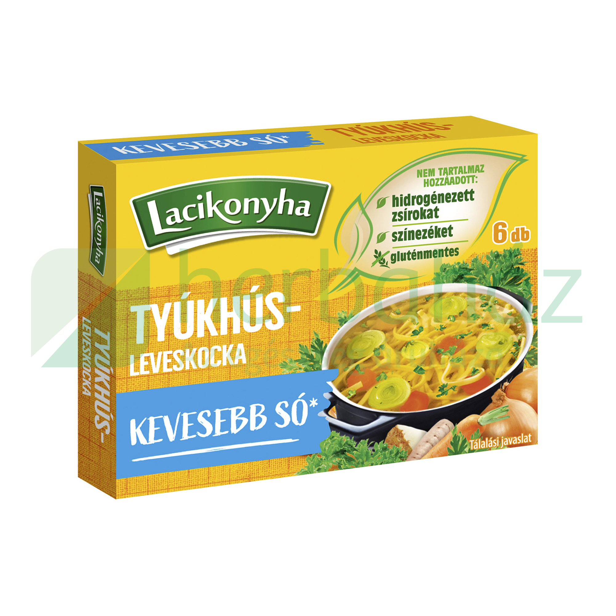 LACIKONYHA TYÚKHÚSLEVESKOCKA KEVESEBB SÓVAL 60G