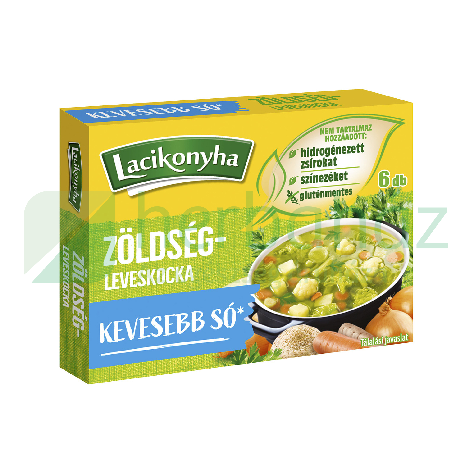 LACIKONYHA ZÖLDSÉGLEVESKOCKA KEVESEBB SÓVAL 60G