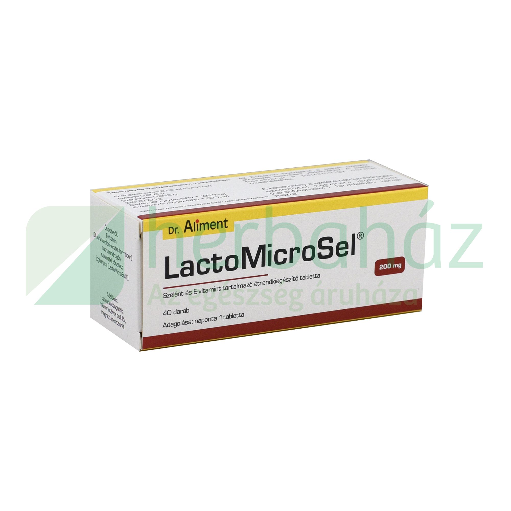 LACTOMICROSEL 200MG TABLETTA 40DB