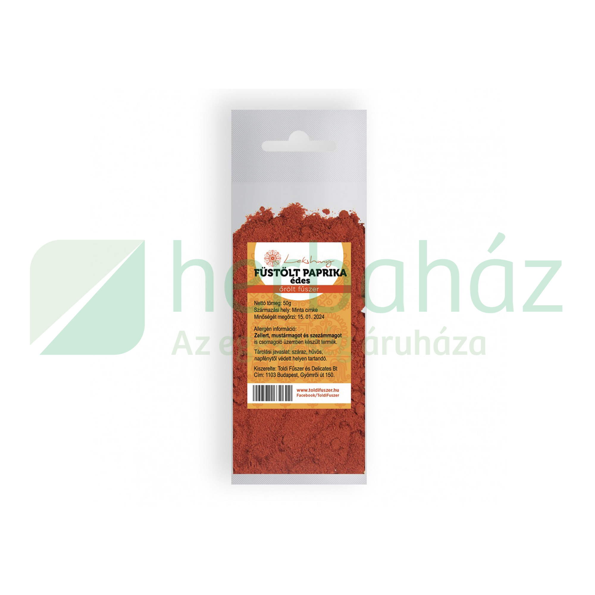 LAKSHMY FÜSTÖLT ÉDES PAPRIKA 50G /TOLDI/