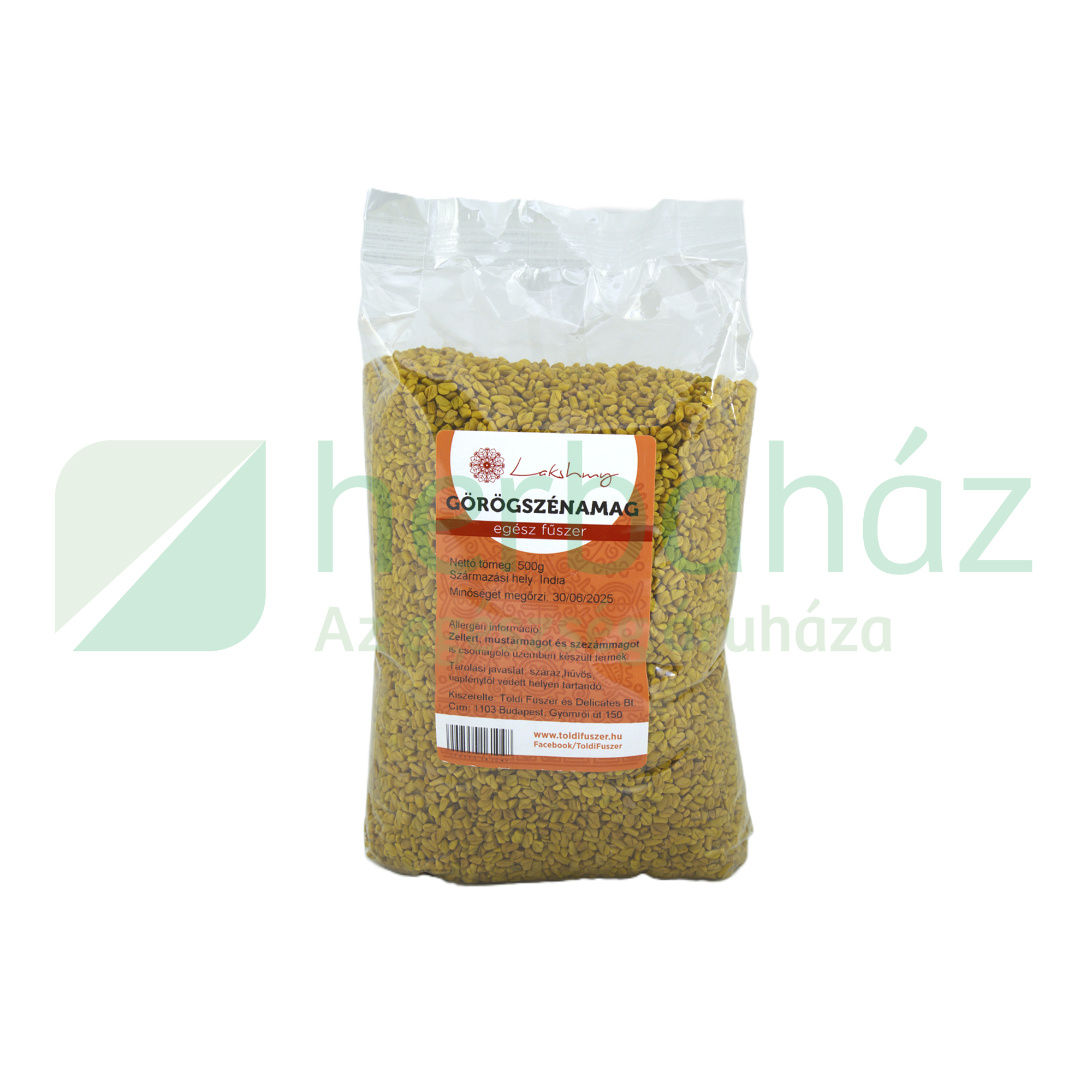 LAKSHMY GÖRÖGSZÉNAMAG EGÉSZ 500G /TOLDI/