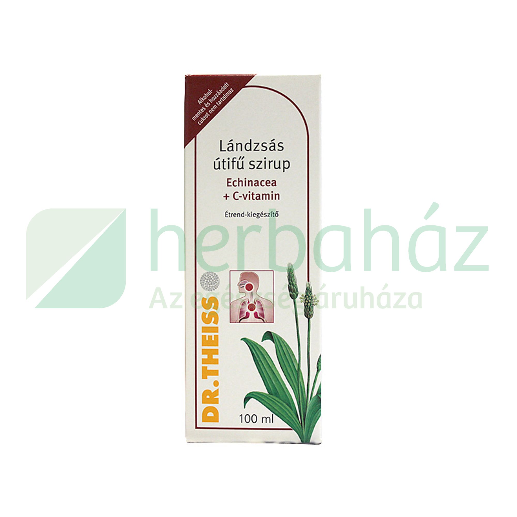 LÁNDZSÁS ÚTIFŰ +ECHINACEA+C-VITAMIN FOLYÉKONY ÉTREND-KIEGÉSZÍTŐ 100ML