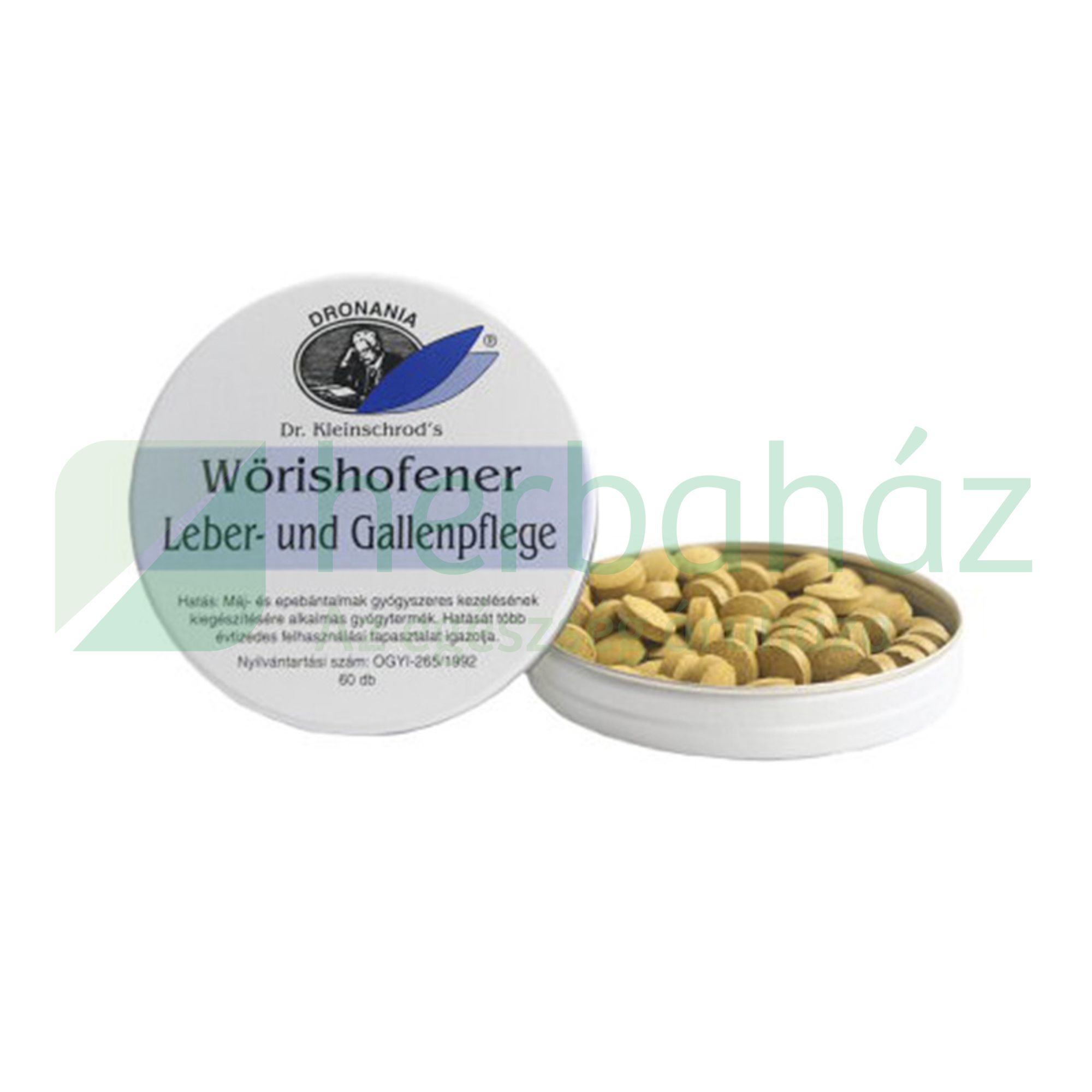 WÖRISHOFENER LEBER UND GALLENPFLEGE MÁJ ÉS EPE ERŐSÍTŐ TABLETTA 60DB