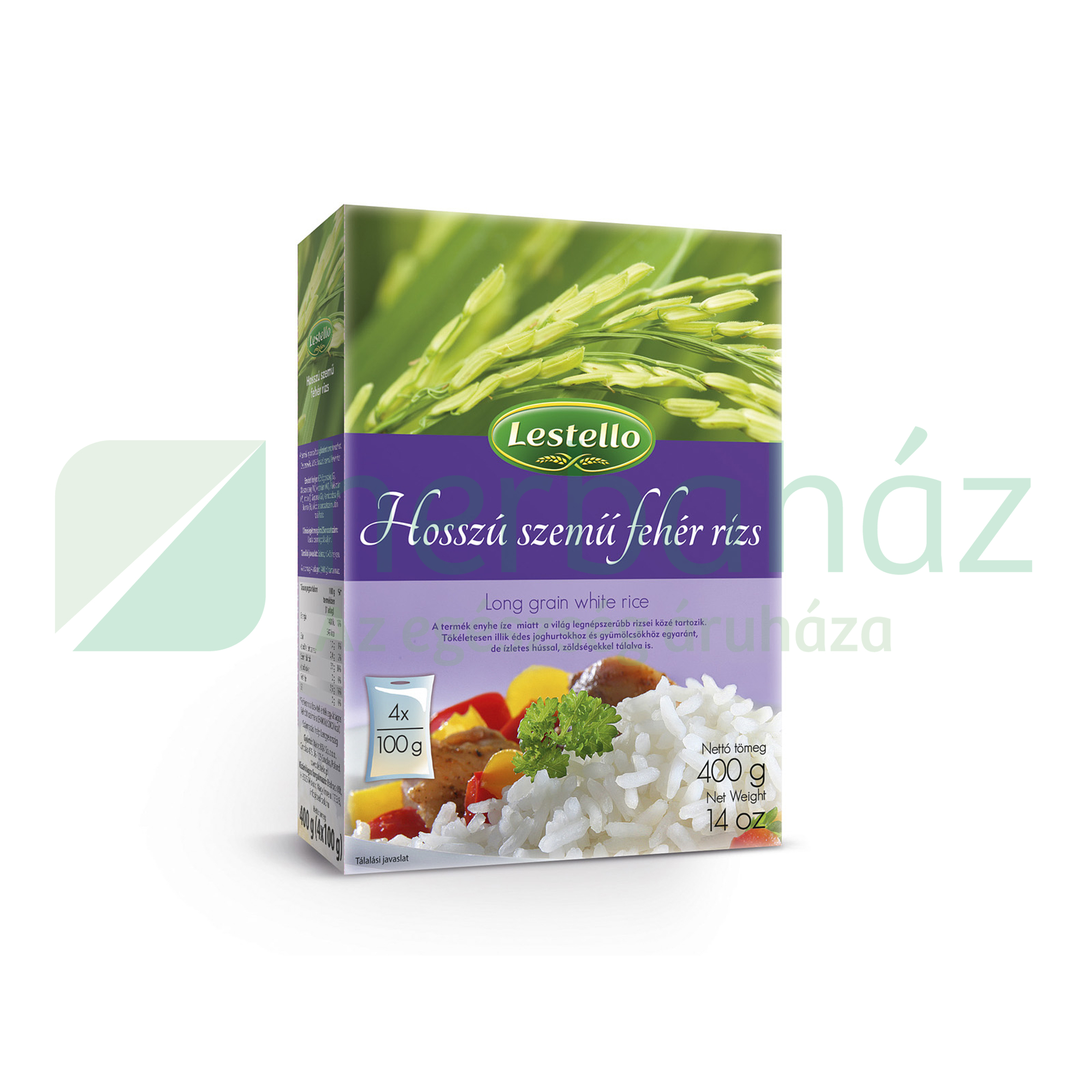 LESTELLO - HOSSZÚ SZEMŰ FEHÉR RIZS 400G