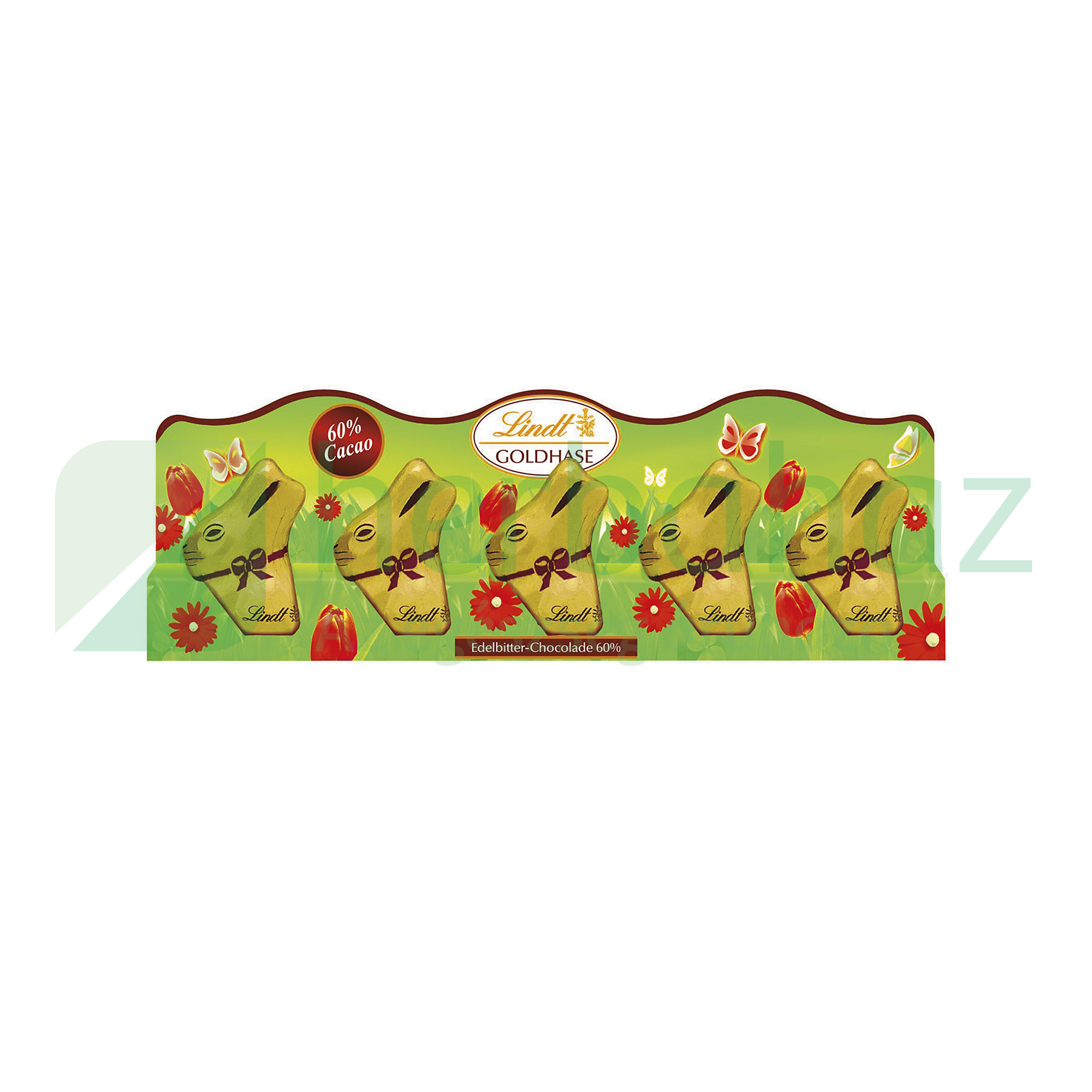 LINDT GOLD MINI NYUSZI ÉTCSOKOLÁDÉ 60% 5X10G