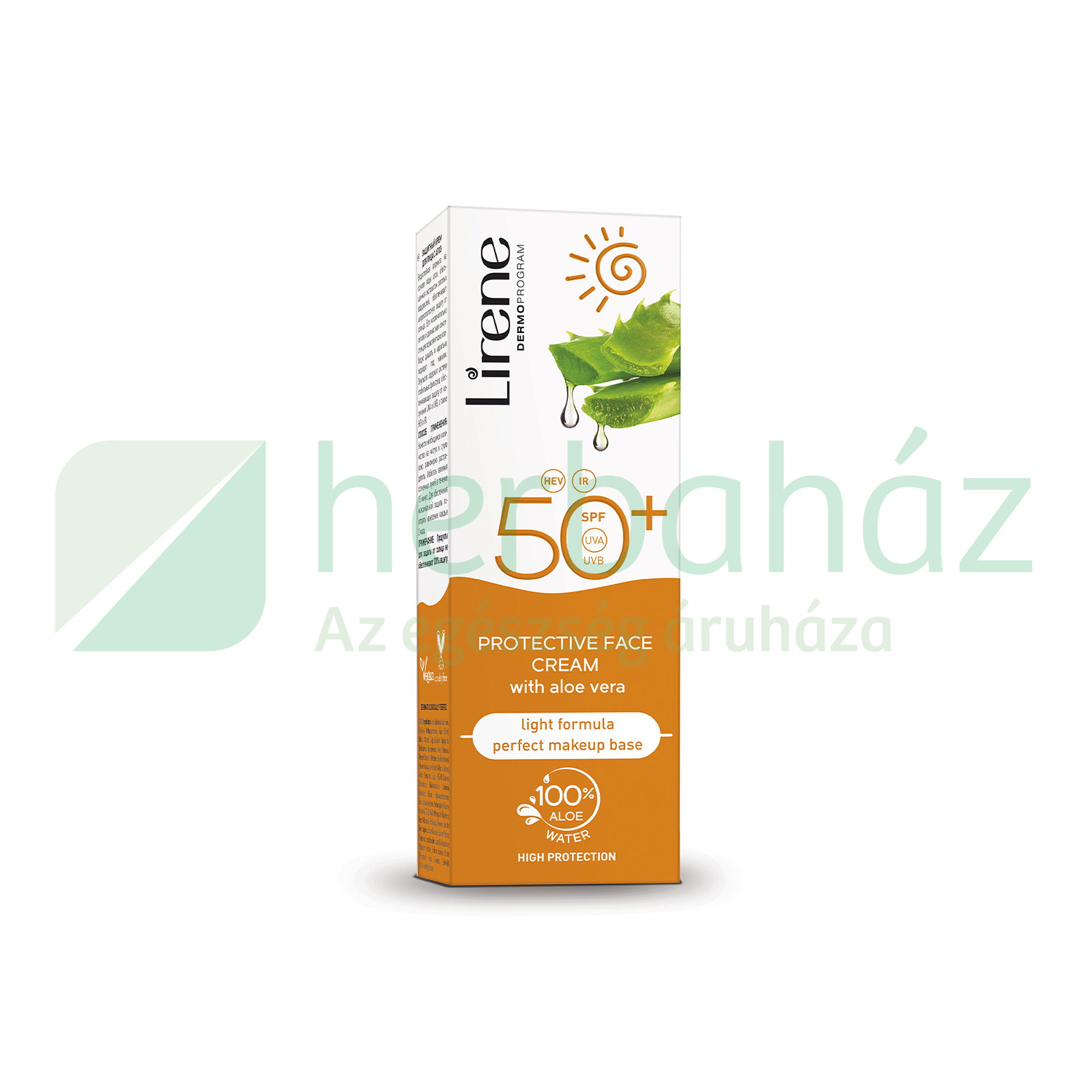 LIRENE FÉNYVÉDŐ KRÉM ARCRA ALOE VERÁVAL SPF50 50ML