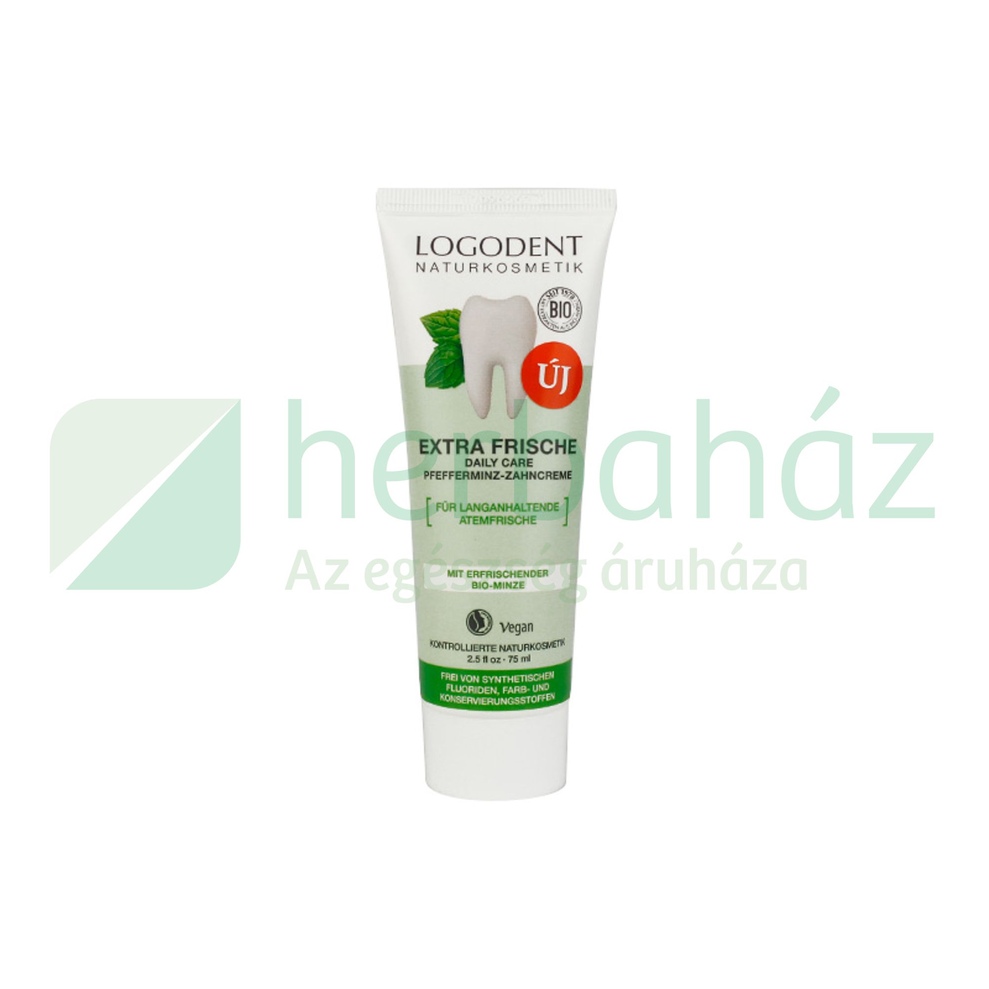 LOGODENT EXTRA FRISCHE DAILY CARE FOGKRÉM BORSMENTÁVAL 75ML