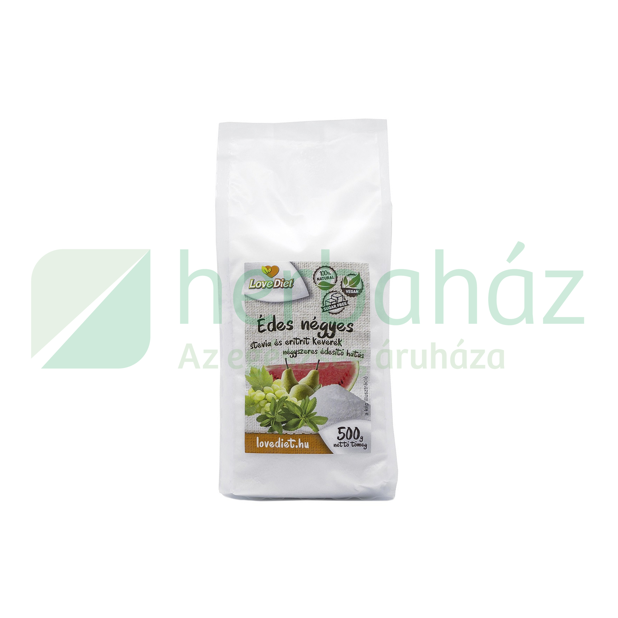 LOVE DIET ÉDESNÉGYES STEVIA+ERITRIT 500G