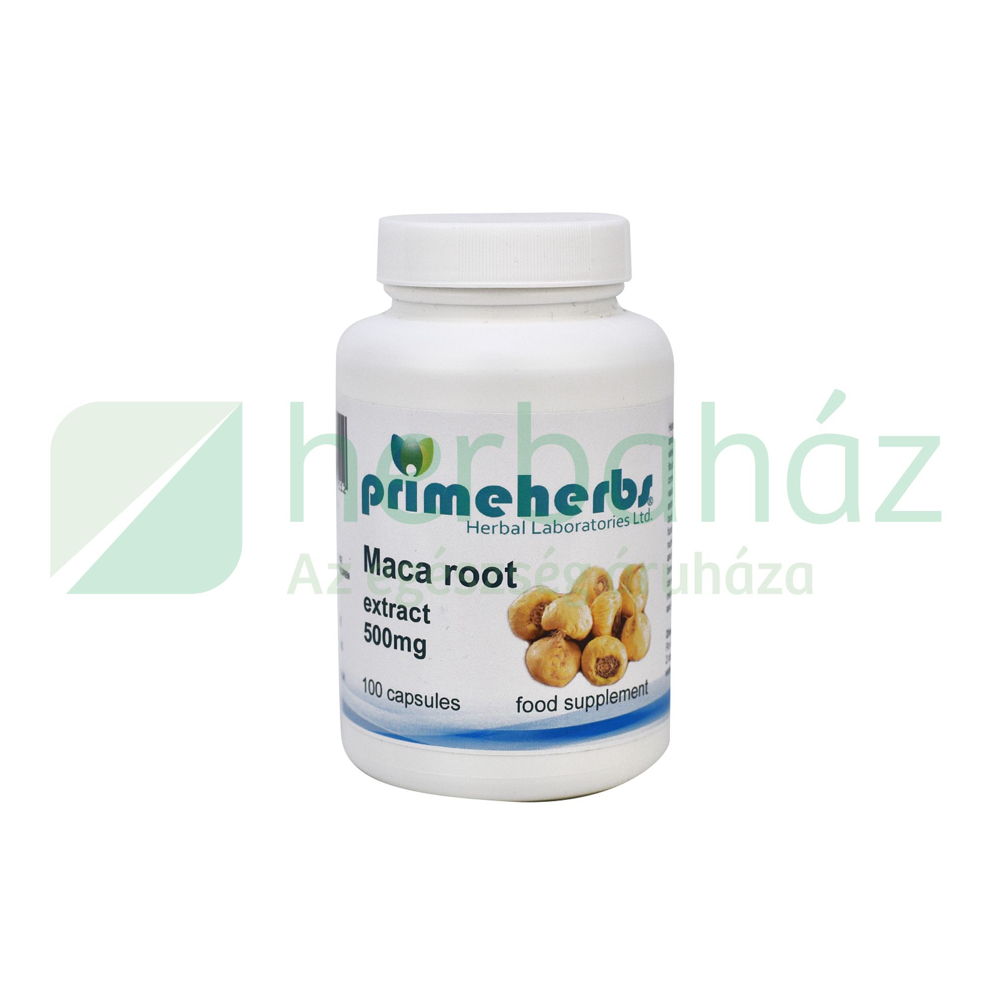 PRIMEHERBS MACA KIVONAT 500MG KAPSZULA 100DB