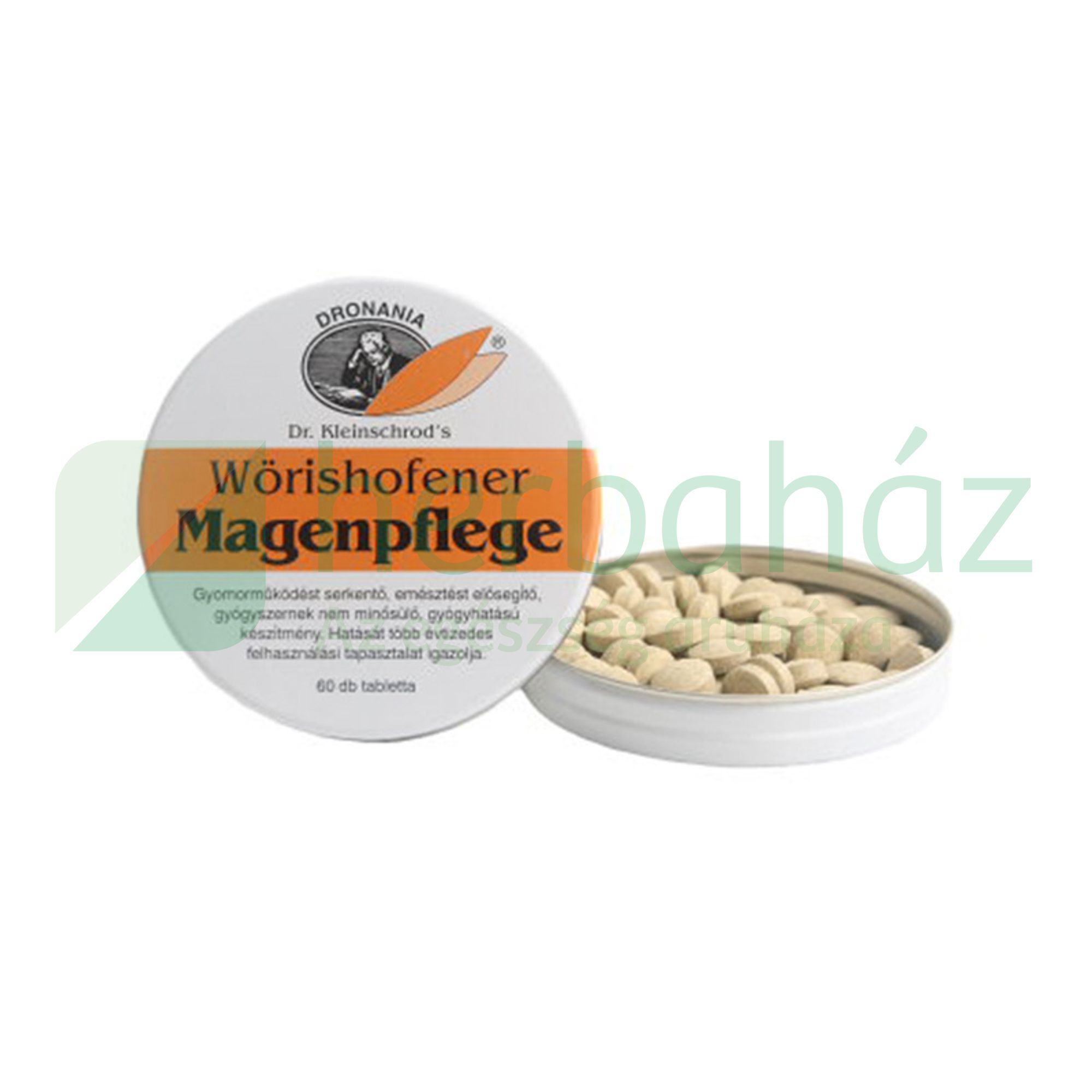 WÖRISHOFENER MAGENPFLEGE TABLETTA GYOMOR PANASZOKRA 60DB