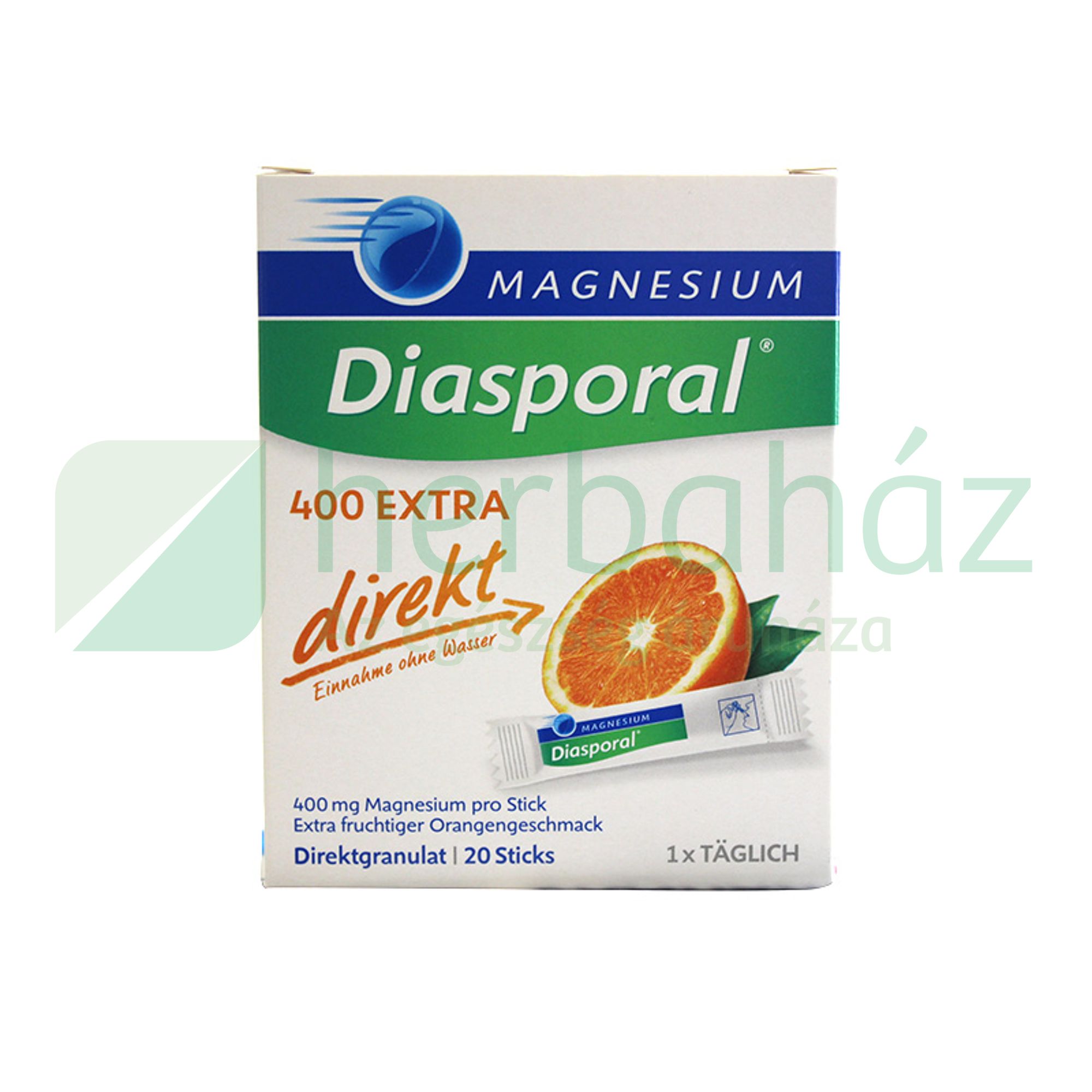 MAGNESIUM DIASPORAL 400 EXTRA DIREKT GRANULÁTUM 20DB