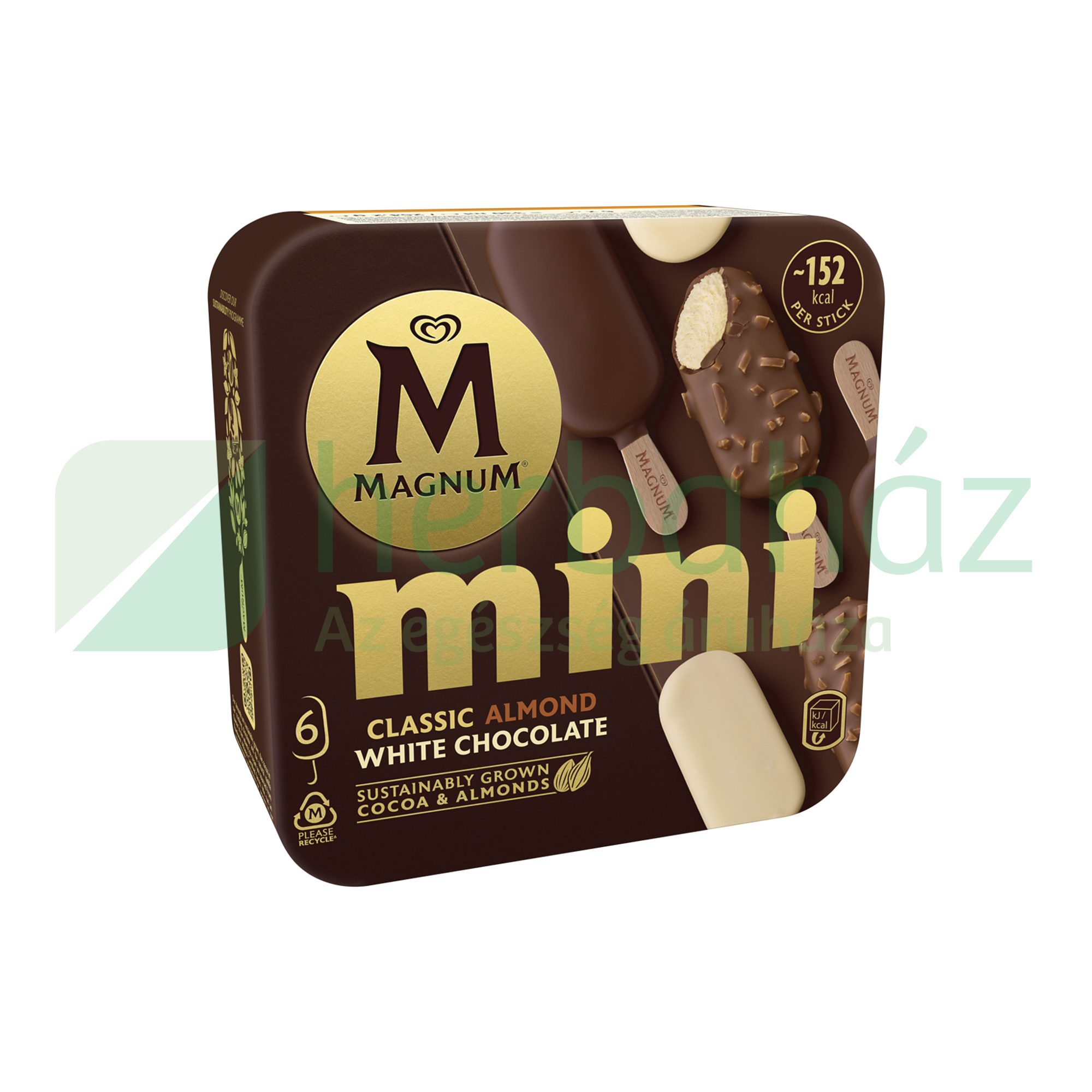 MAGNUM MINI MULTIPACK JÉGKRÉM CLASSIC-MANDULA-FEHÉR 6X55ML[F]