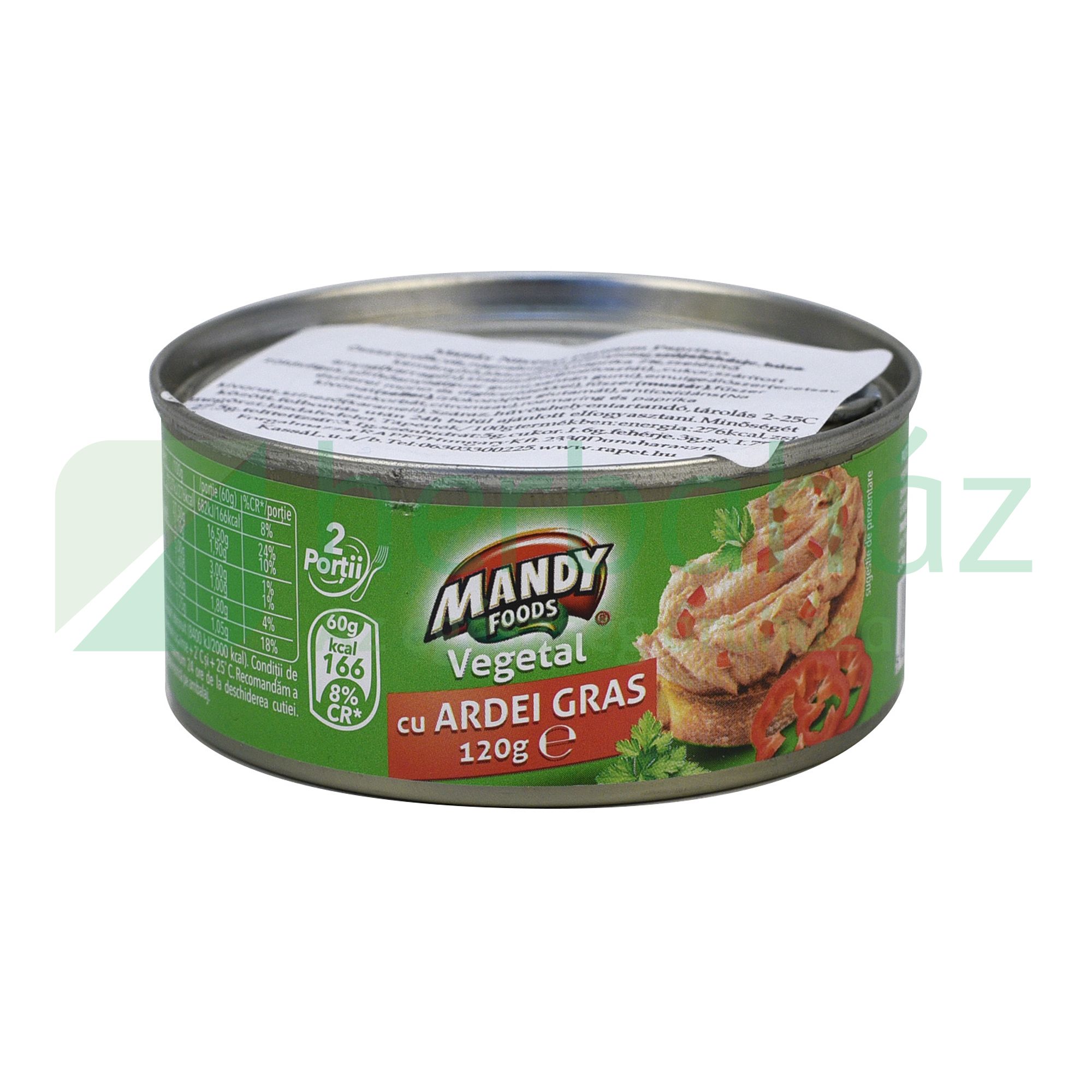 MANDY PAPRIKÁS NÖVÉNYI PÁSTÉTOM 120G