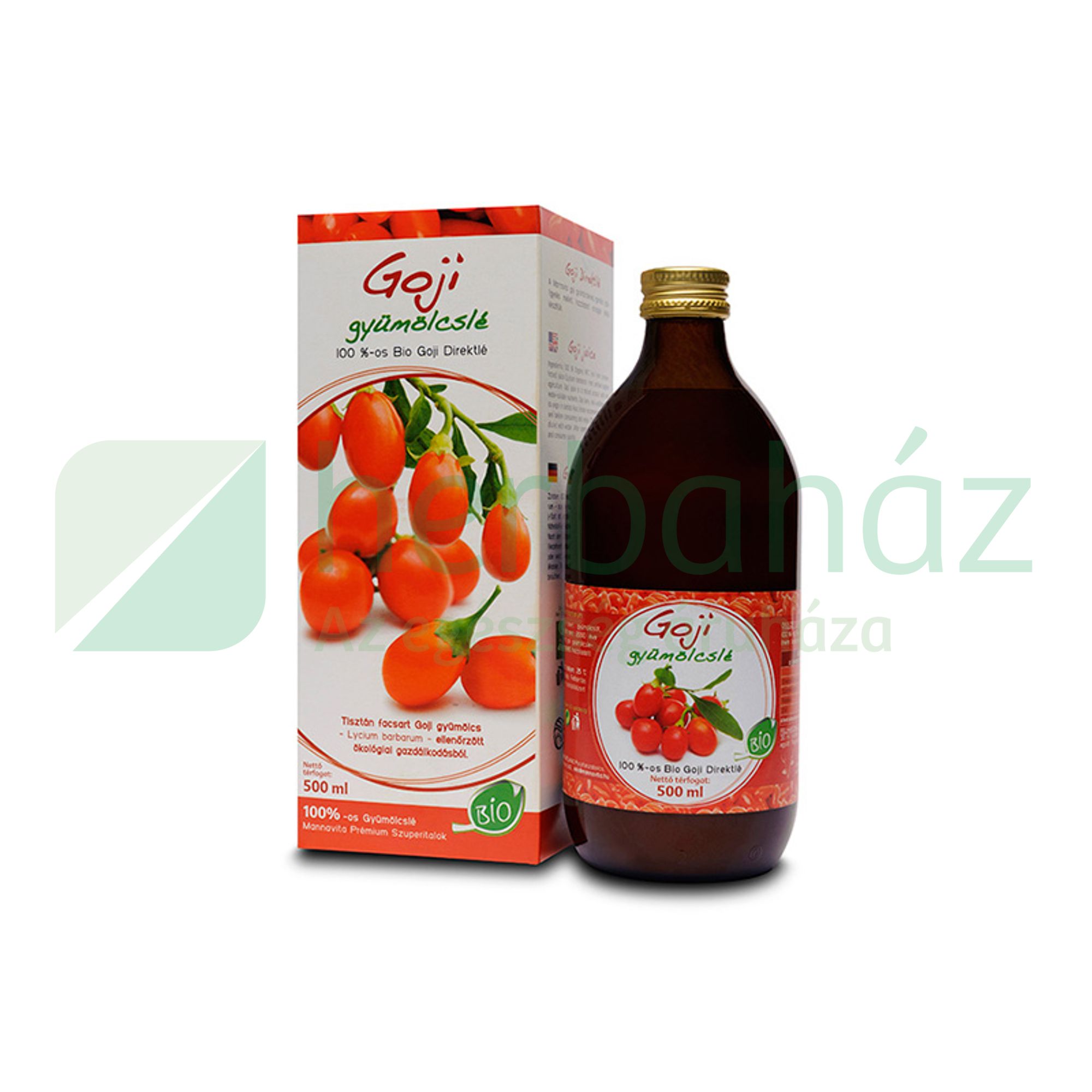 MANNAVITA GOJI BOGYÓ GYÜMÖLCSLÉ 500ML