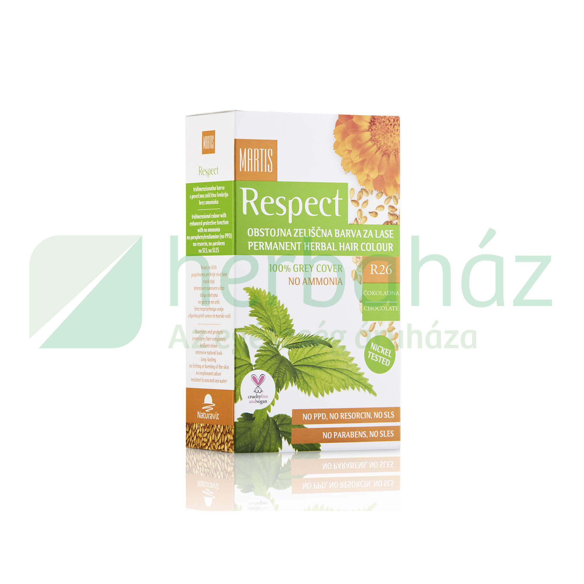 NATURAVIT MARTIS RESPECT R26 CSOKOLÁDÉ HAJFESTÉK 135ML
