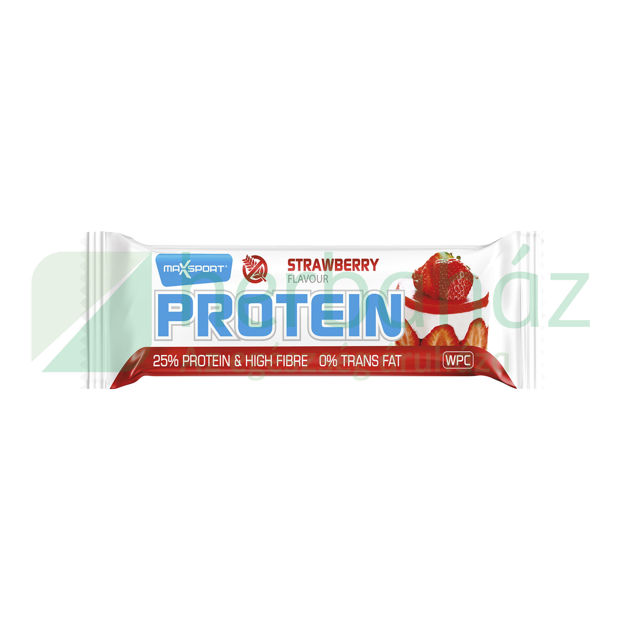 MAXSPORT PROTEINSZELET EPER ÍZŰ FEHÉR CUKORMÁZ BEVONATTAL 60G