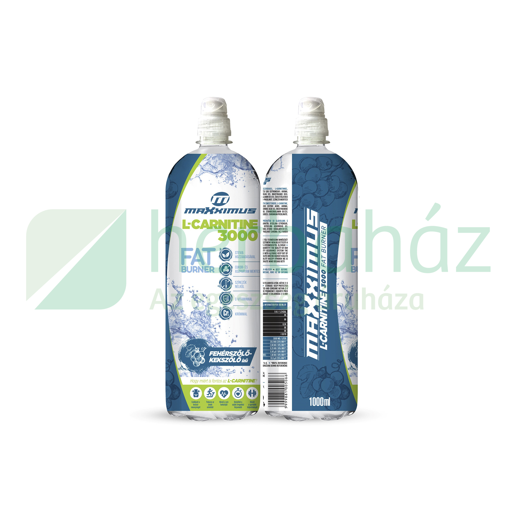 MAXXIMUS L-CARNITINE 3000 FEHÉRSZŐLŐ-KÉKSZŐLŐ 1000ML DRS+50FT BETÉTDÍJ