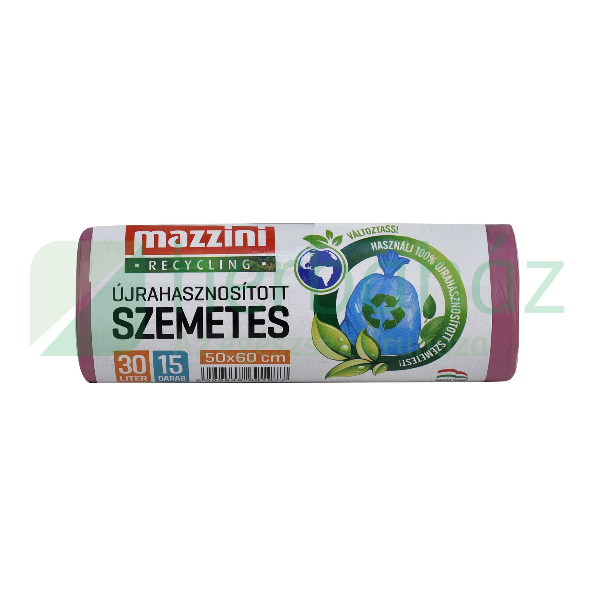 MAZZINI ÚJRAHASZNOSÍTOTT SZEMETES 30L 15DB