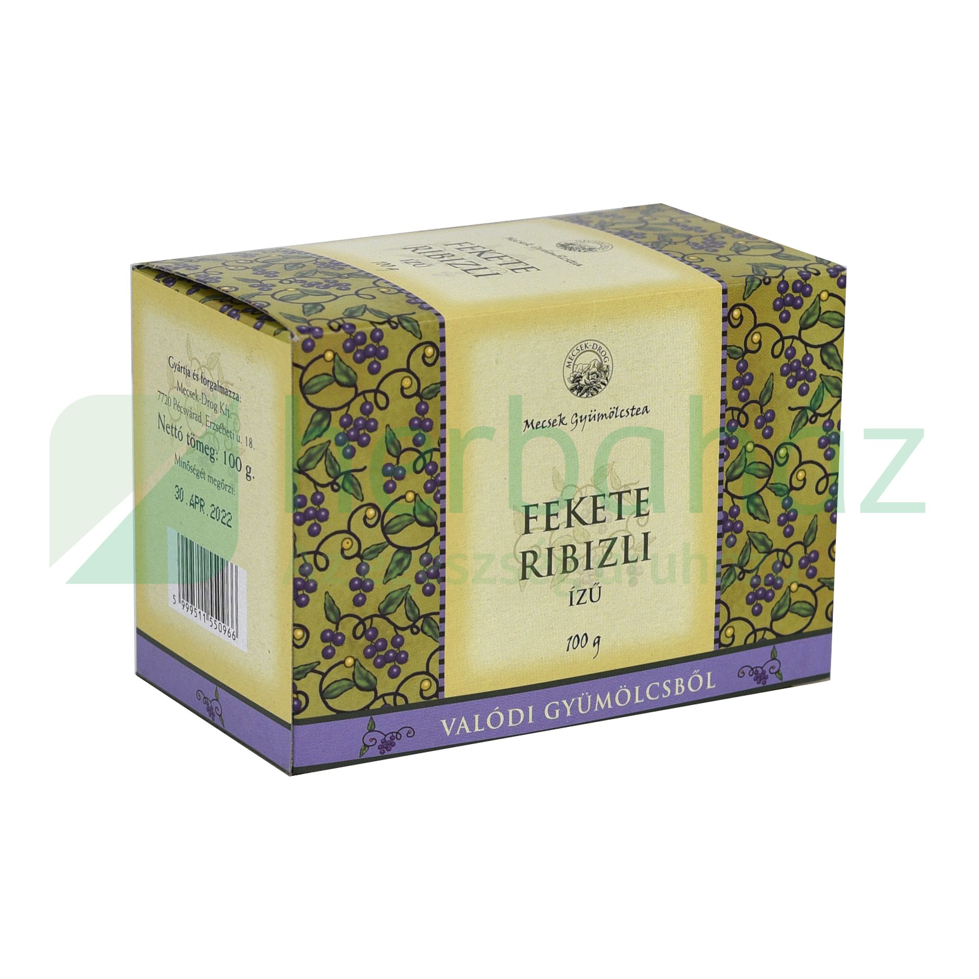 MECSEK GYÜMÖLCSTEA FEKETERIBIZLI 100G