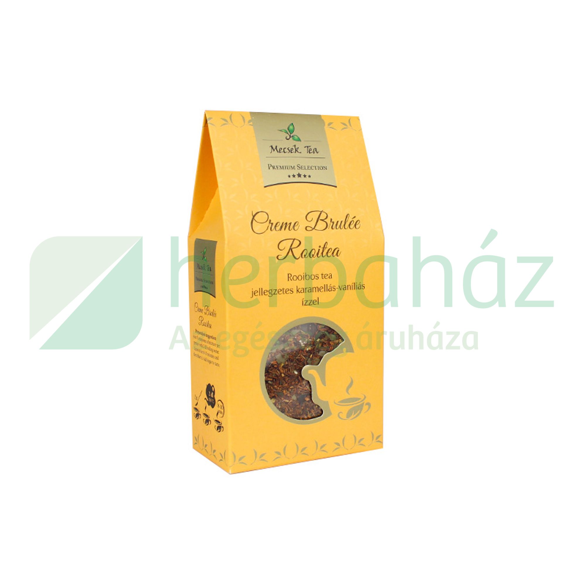 MECSEK TEA SZÁLAS CREME BRULÉE ROOITEA - ROOIBOS TEA JELLEGZETES KARAMELLÁS-VANÍLIÁS ÍZZEL 80G