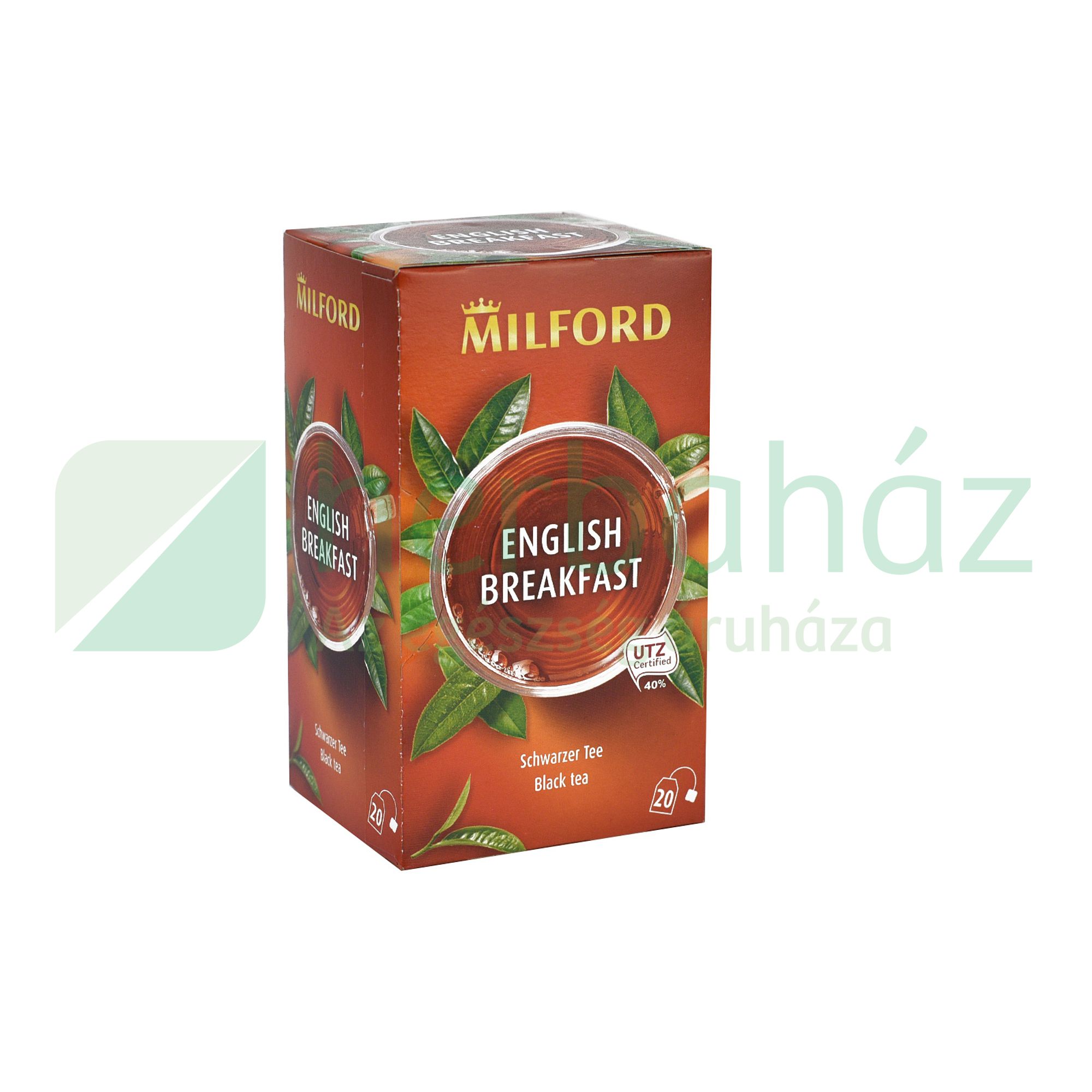 MILFORD TEA ENGLISH BREAKFAST FEKETE TEA FILTERES  20DB