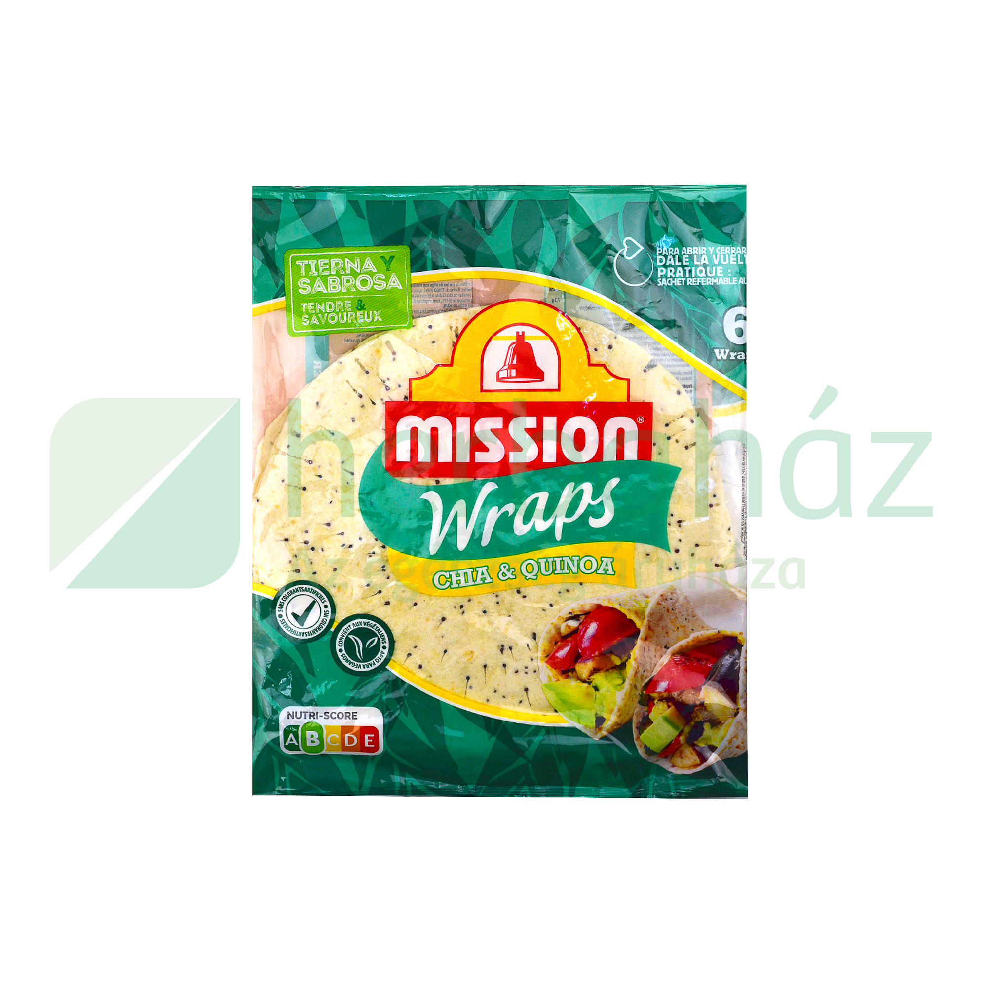 MISSION CHIA-QUINOA TORTILLA WRAP 370G