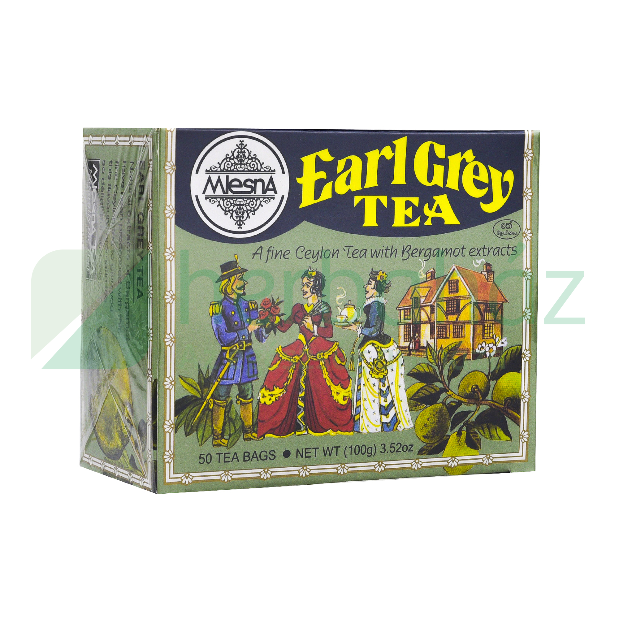 MLESNA EARL GREY FEKETE TEA FILTERES 50DB