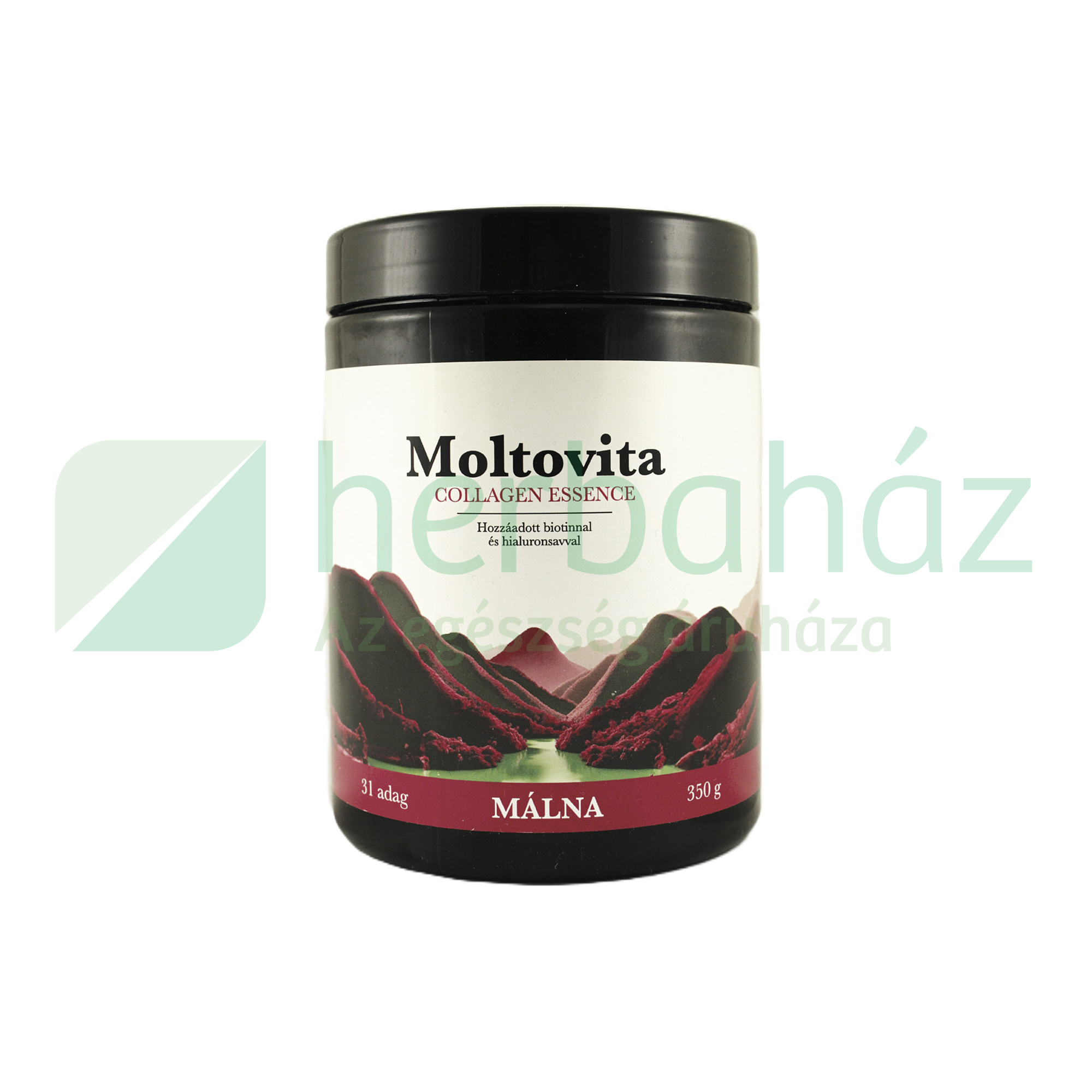 MOLTOVITA COLLAGEN ESSENCE HOZZÁADOTT BIOTINNAL ÉS HIALURONSAVVAL MÁLNA ÍZBEN 350G