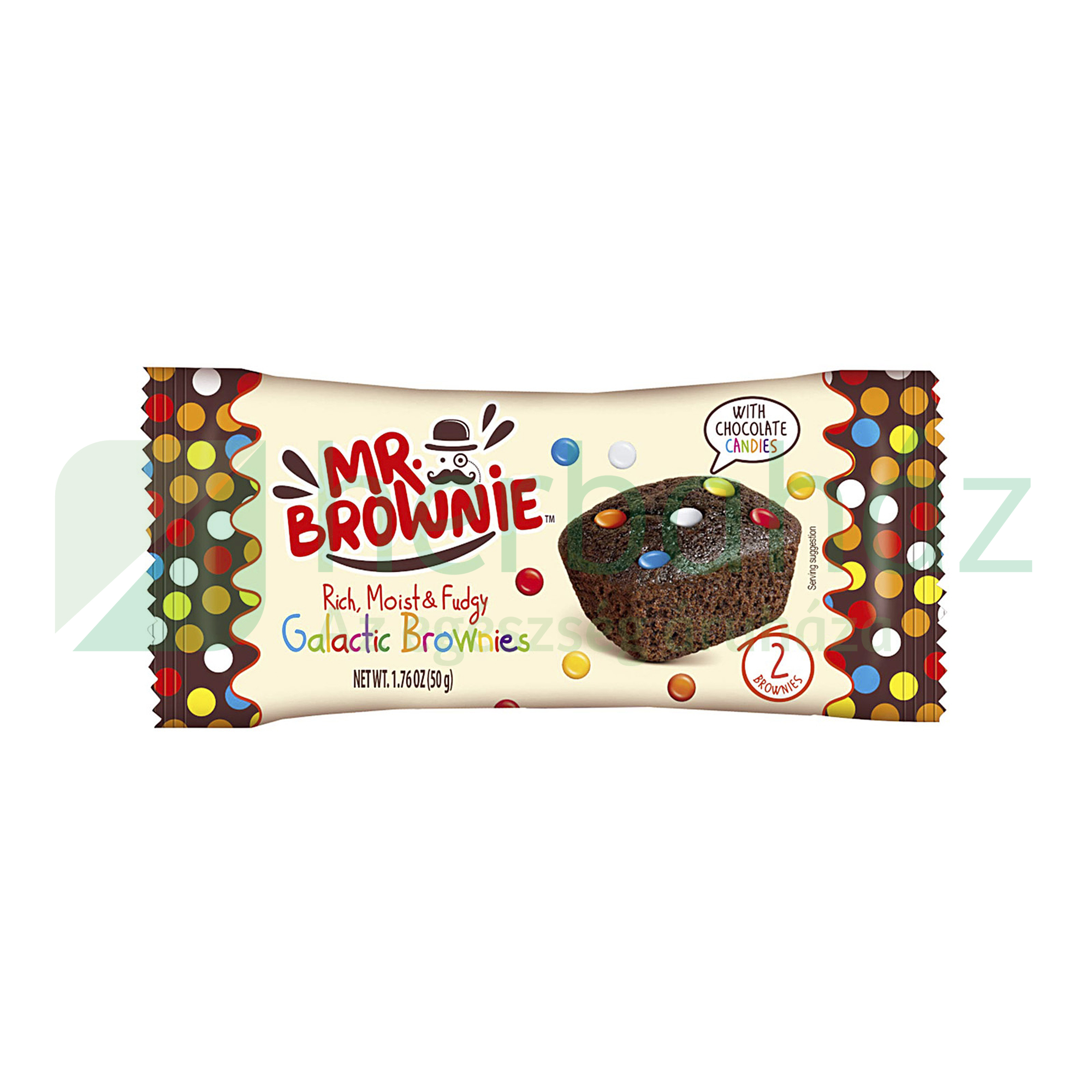 MR. BROWNIE TEJCSOKOLÁDÉS DRAZSÉS BROWNIES 50G