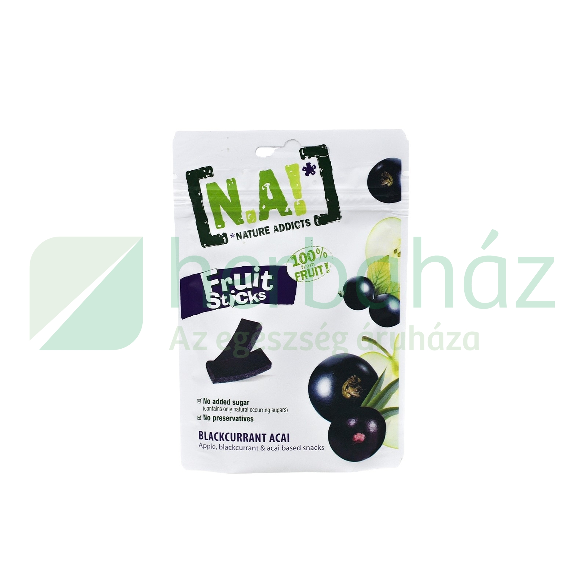 N.A! GYÜMÖLCSRÚD ALMA-FEKETE RIBISZKE-ACAI 35G